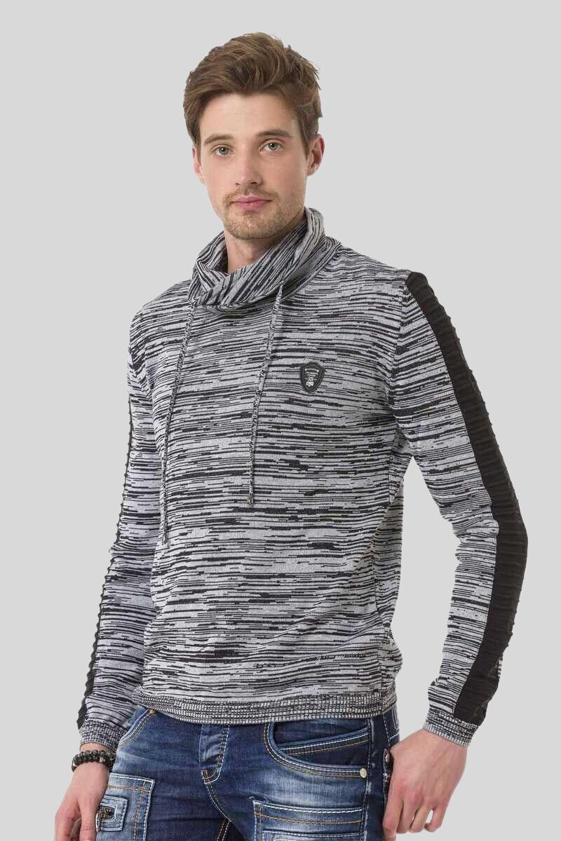 Thumbnail - Cipo & Baxx Schalkragenpullover "Pullover" 1 Stk. tlg. mit Schalkragen
