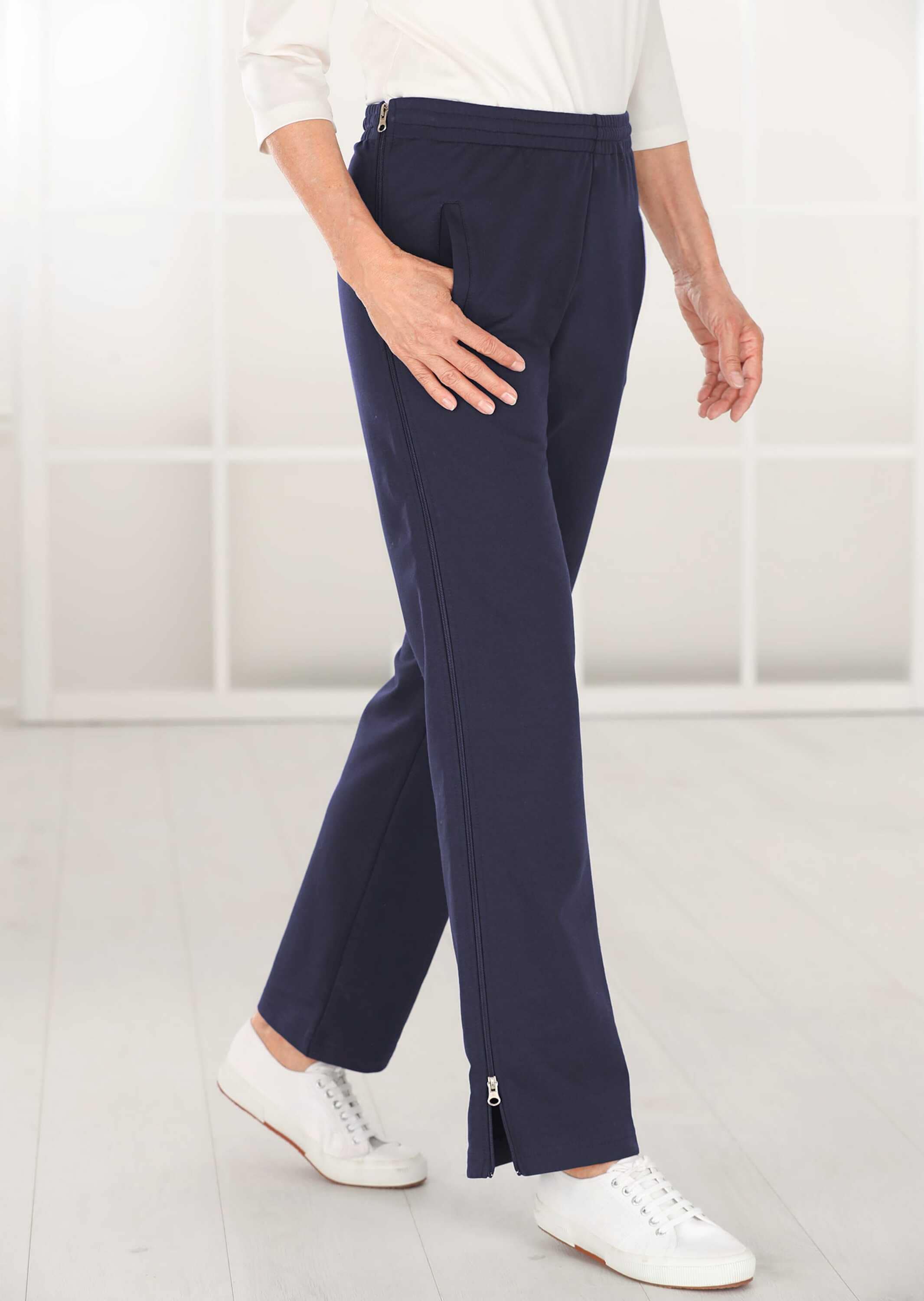 GOLDNER Stoffhose »Reha- und Freizeithose mit Reißverschluß«