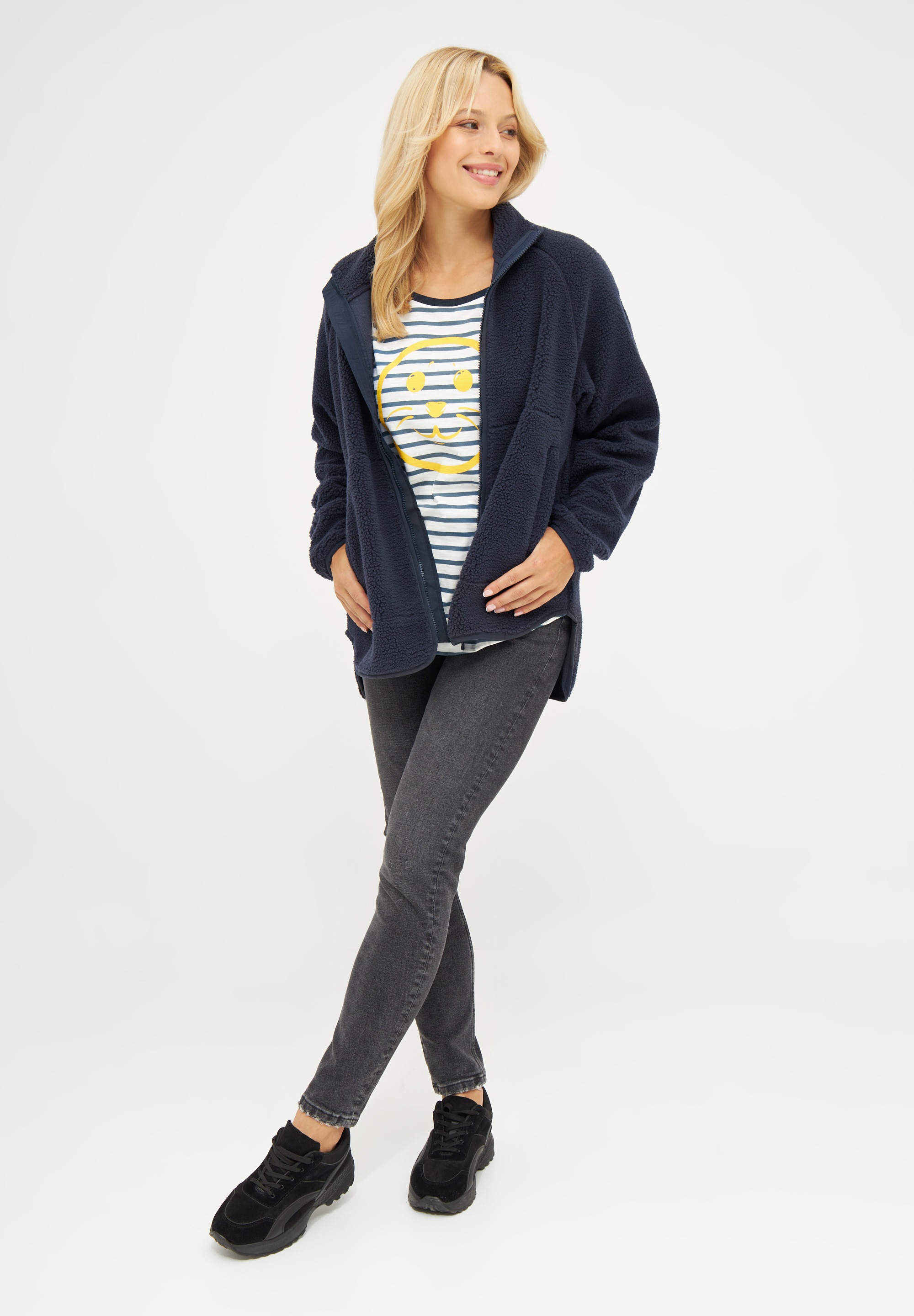 Derbe Fleecejacke »Kuschelby«, Kuschelige Damen Fleece Jacke aus nachhaltigen Materialien