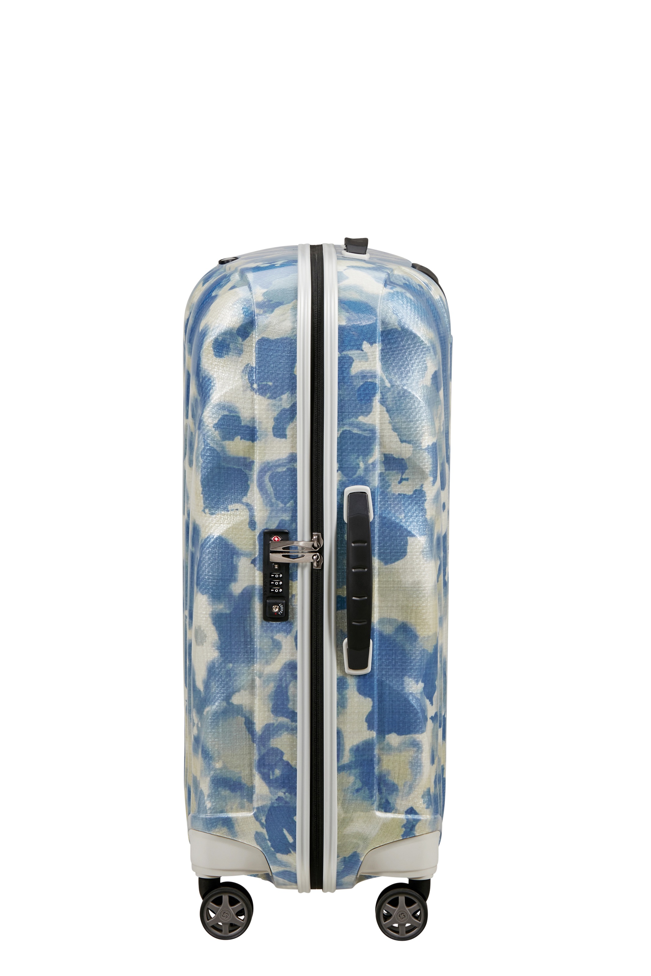 Samsonite Hartschalen-Trolley »SPINNER« 68 l Farbedition "Drifted Clouds", Curv-Material, mind. 95% recyceltes PET