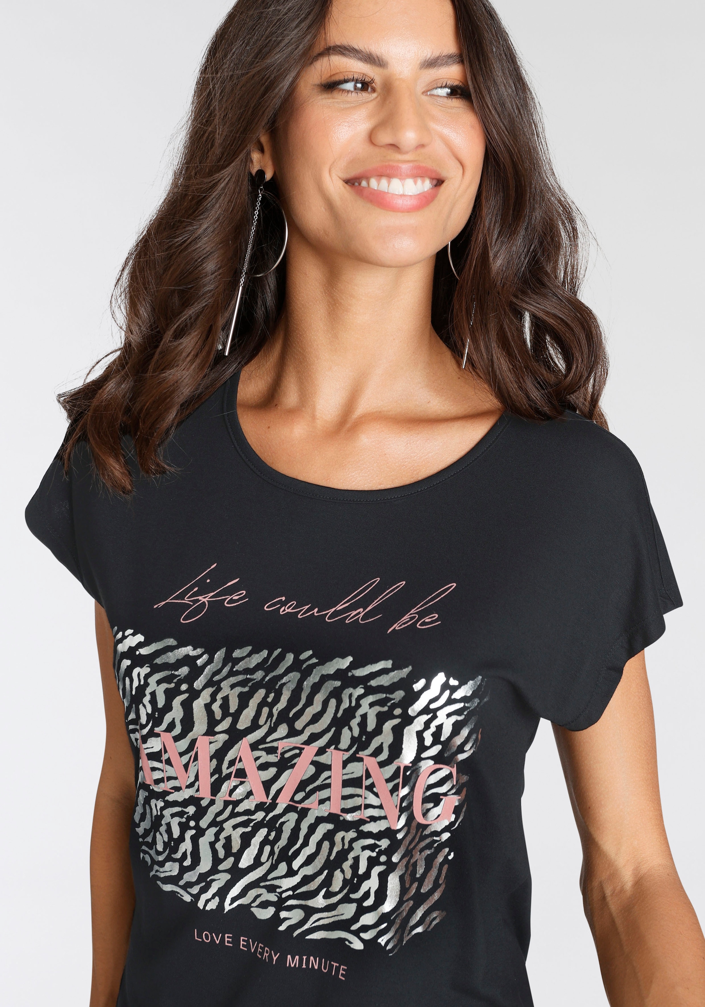 Scott T-Shirt, | kaufen für BAUR Folienprint mit Laura modischem