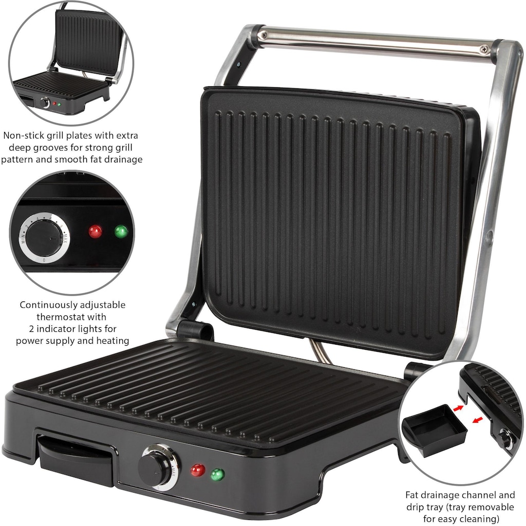 CLATRONIC Kontaktgrill »KG 3487«, 2000 W