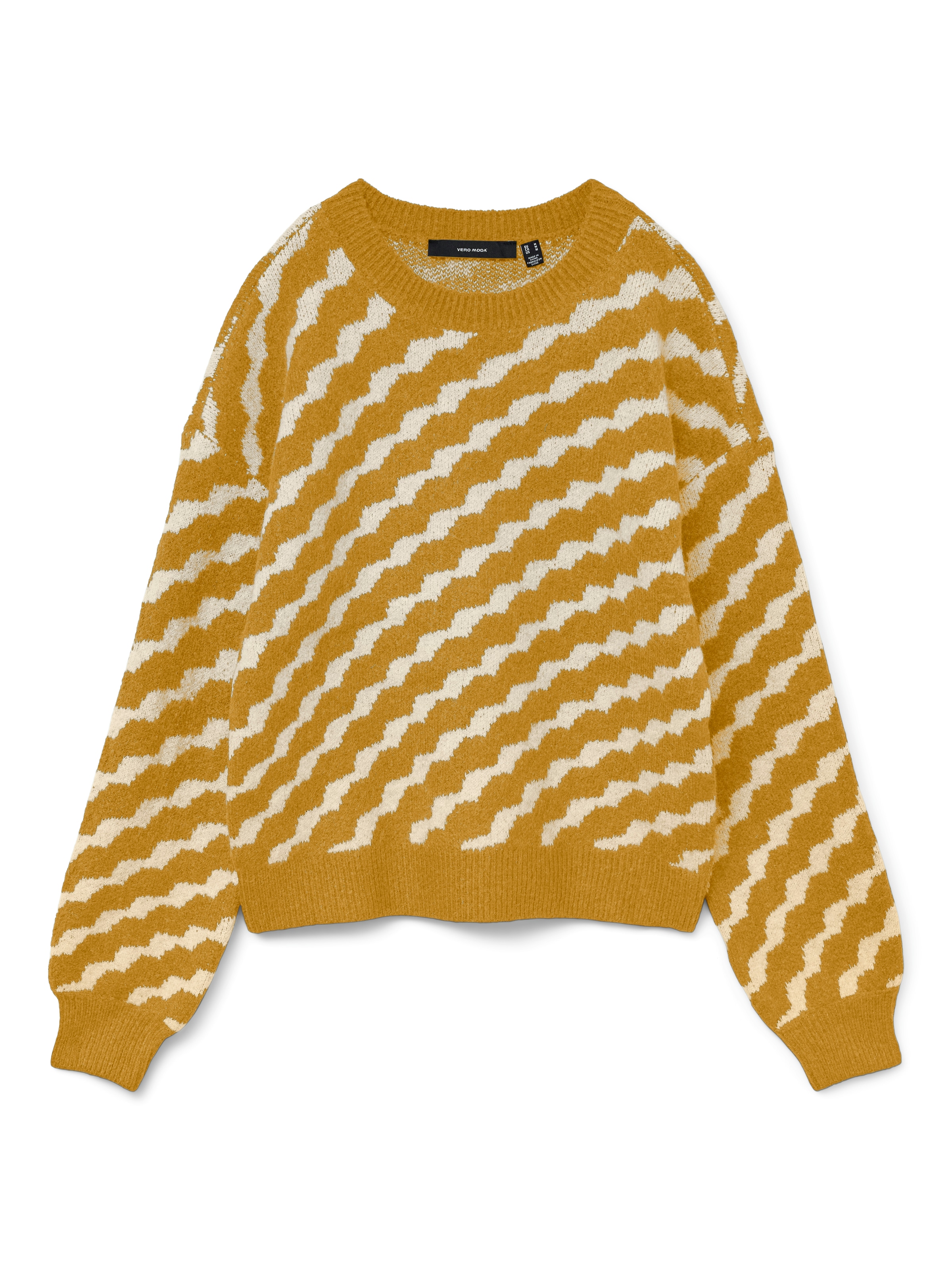 Vero Moda Rundhalspullover "VMLARA LS O-NECK PULLOVER GA BOO REP" günstig online kaufen