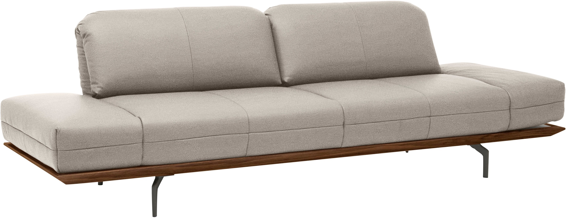 Creation BY ROLF BENZ 3-Sitzer »CR.420, Designsofa, Loungesofa«, in 2 Qualitäten, Holzrahmen in Eiche Natur oder Nußbaum, Breite 232 cm