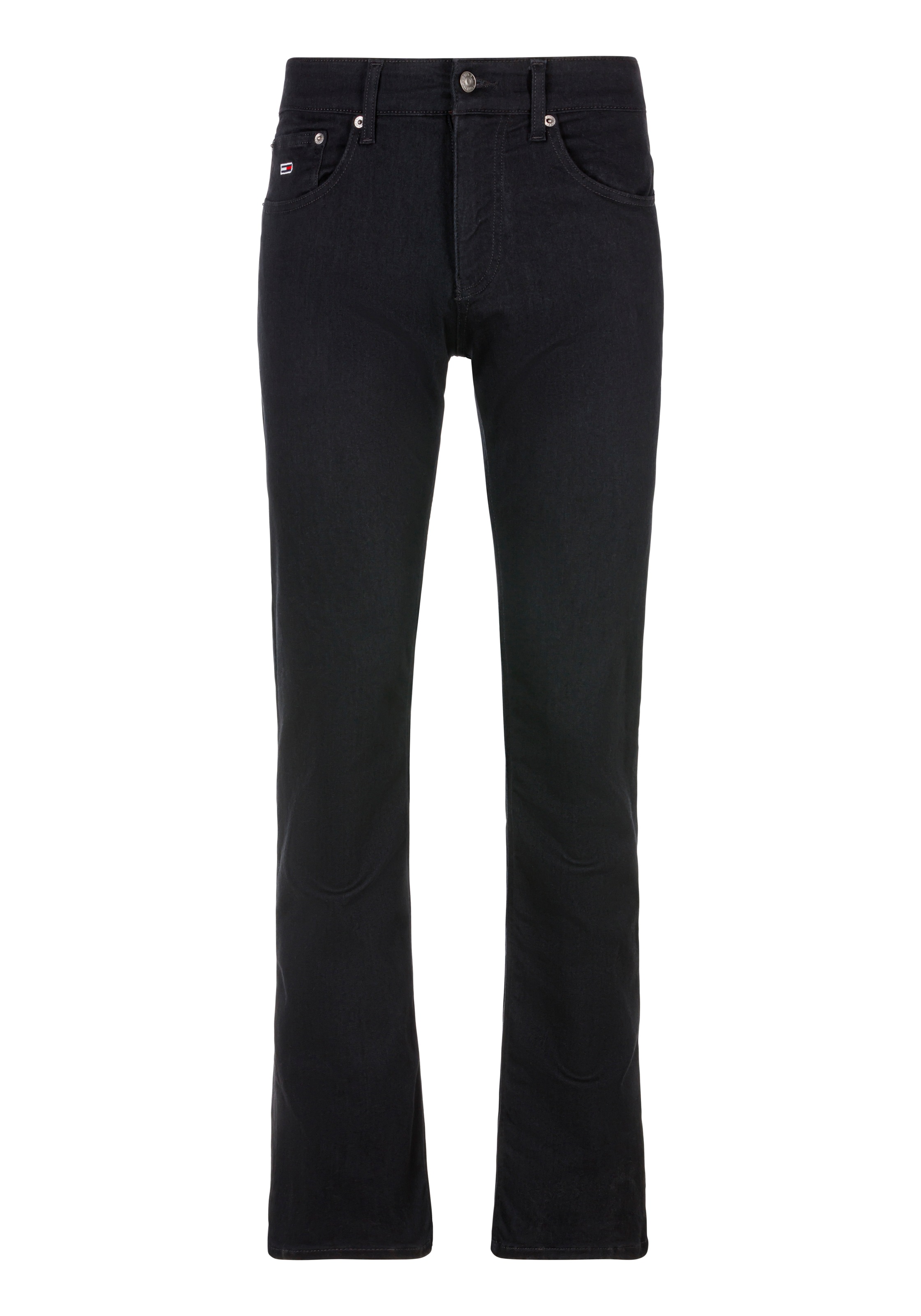 Slim-fit-Jeans TOMMY JEANS "Austin Slim Tapered", Herren, Gr. 32, Länge 32, schwarz (denim schwarz 1bz), Denim/Jeans, Obermaterial: 90% Baumwolle, 8% Elastomultiester, 2% Elasthan, slim fit, Jeans Slim-fit-Jeans, zum Knöchel hin schmaler werdende Jeans mi 4