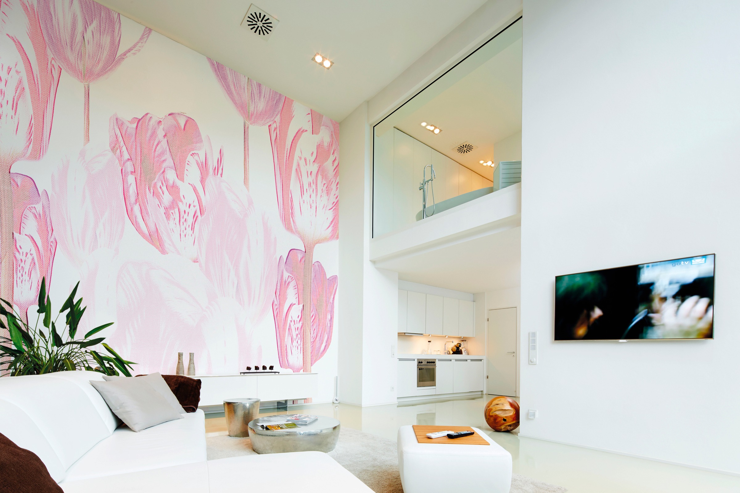 Architects Paper Fototapete »Atelier 47 Tulip Artwork 1«, floral, Vlies, Wand, Schräge, Decke
