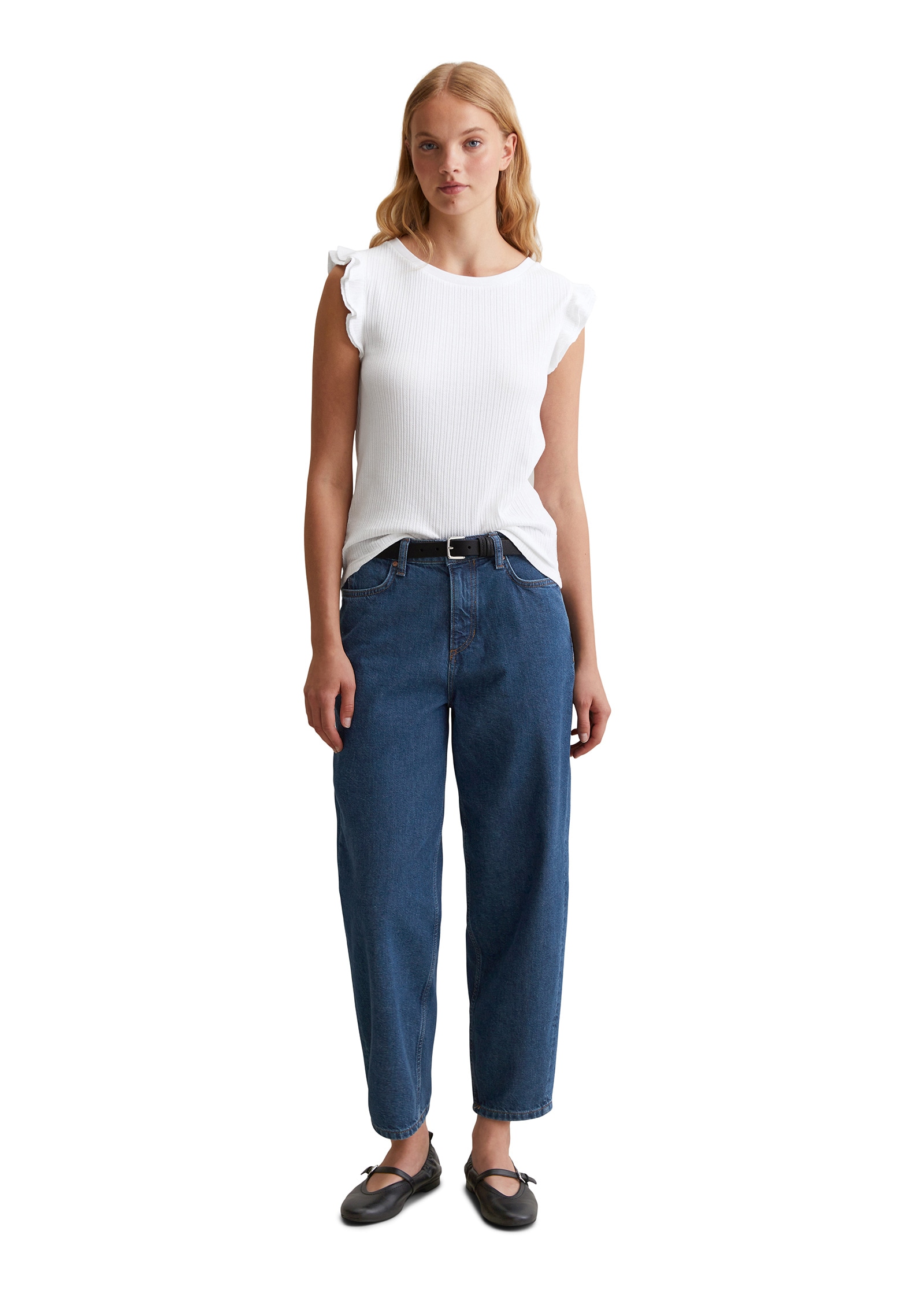 Marc O'Polo DENIM T-Shirt »aus modernem Ribbjersey«