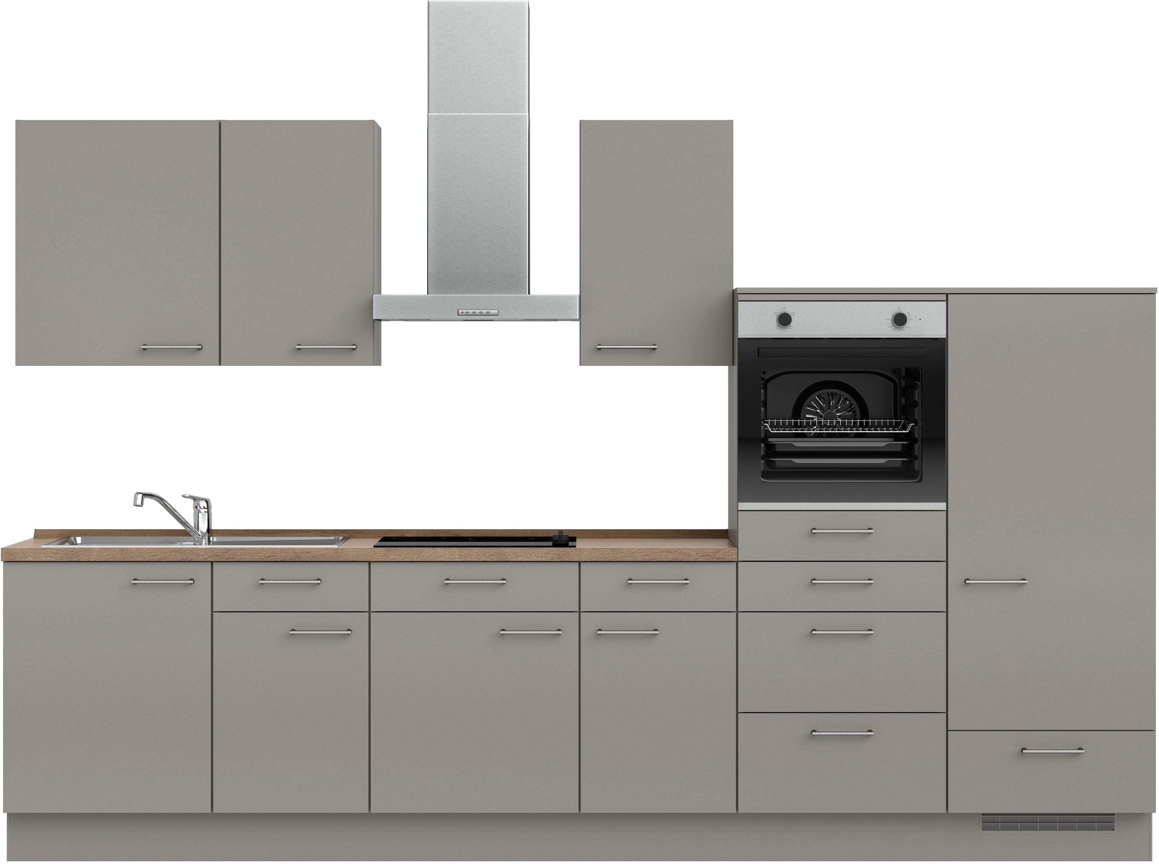 nobilia Küchenzeile ""Laser I", Ausrichtung wählbar, Breite 330 cm" vormont günstig online kaufen