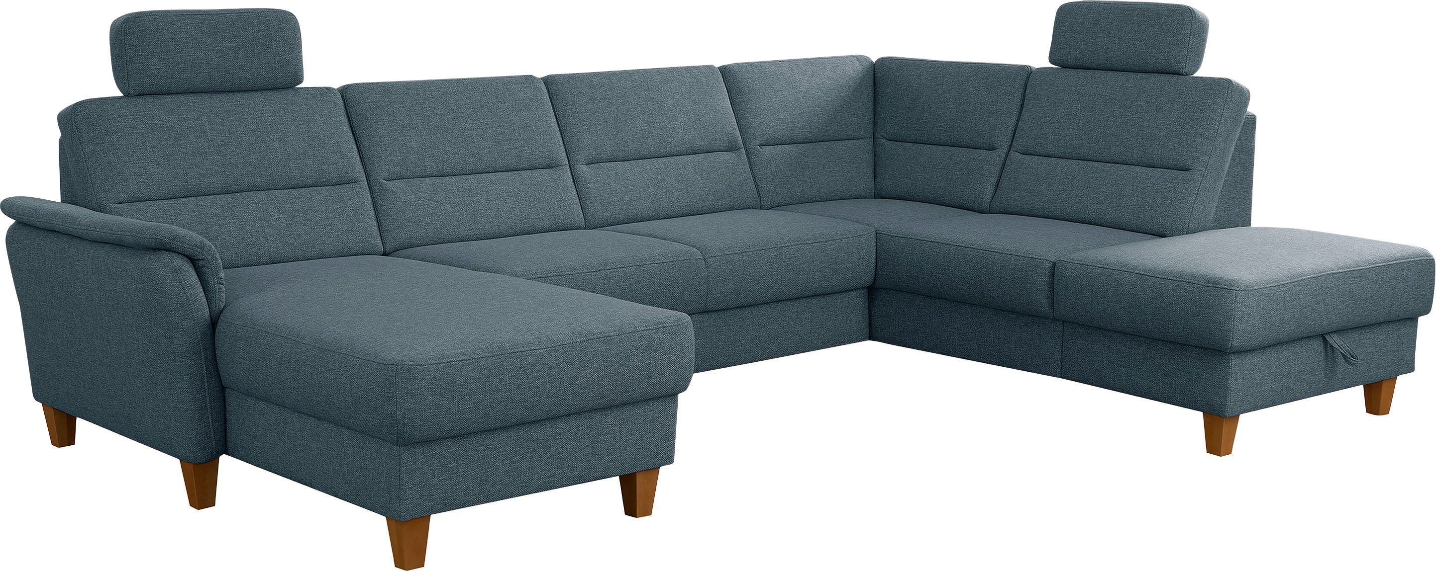 Thumbnail - Home affaire Wohnlandschaft "Palmera U-Form, B: 308 cm" optional Bettfunktion & Bettkasten, Federkern