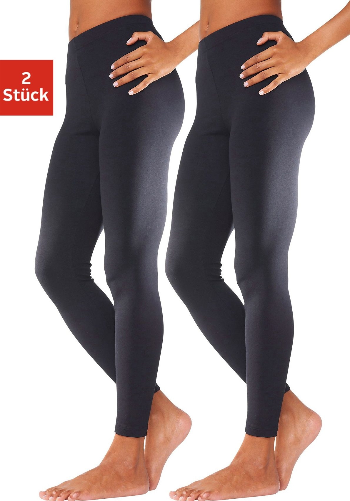 Vivance active Leggings weiß, schwarz