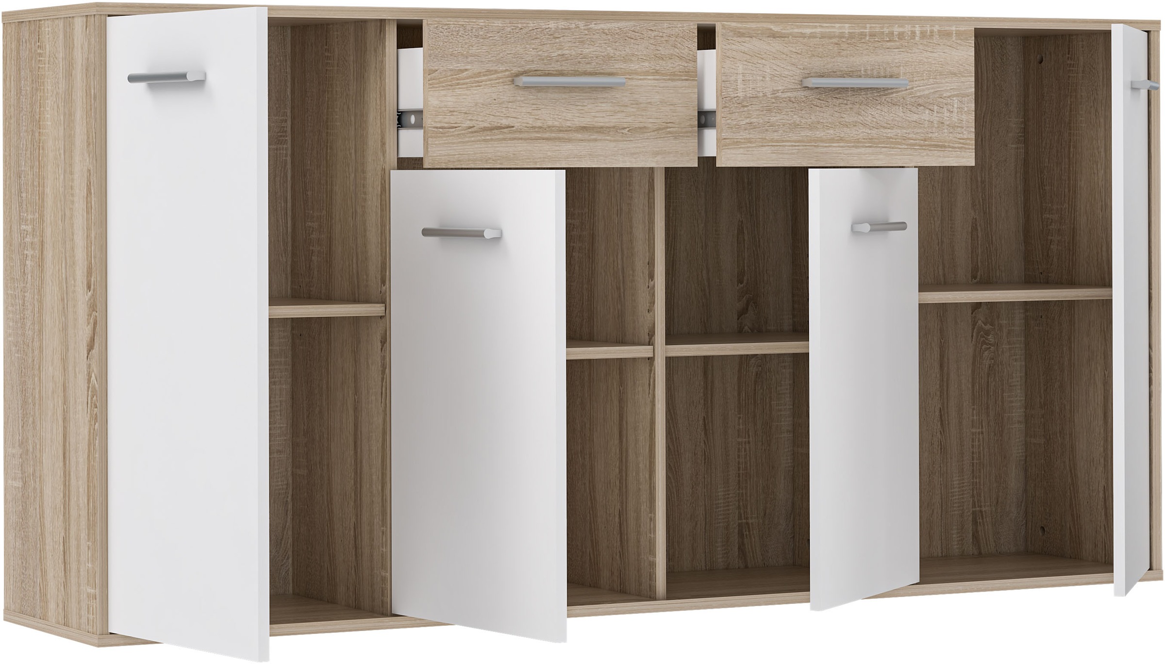 FORTE Sideboard »Sideboard, verschiedene Dekore, Schubkästen«