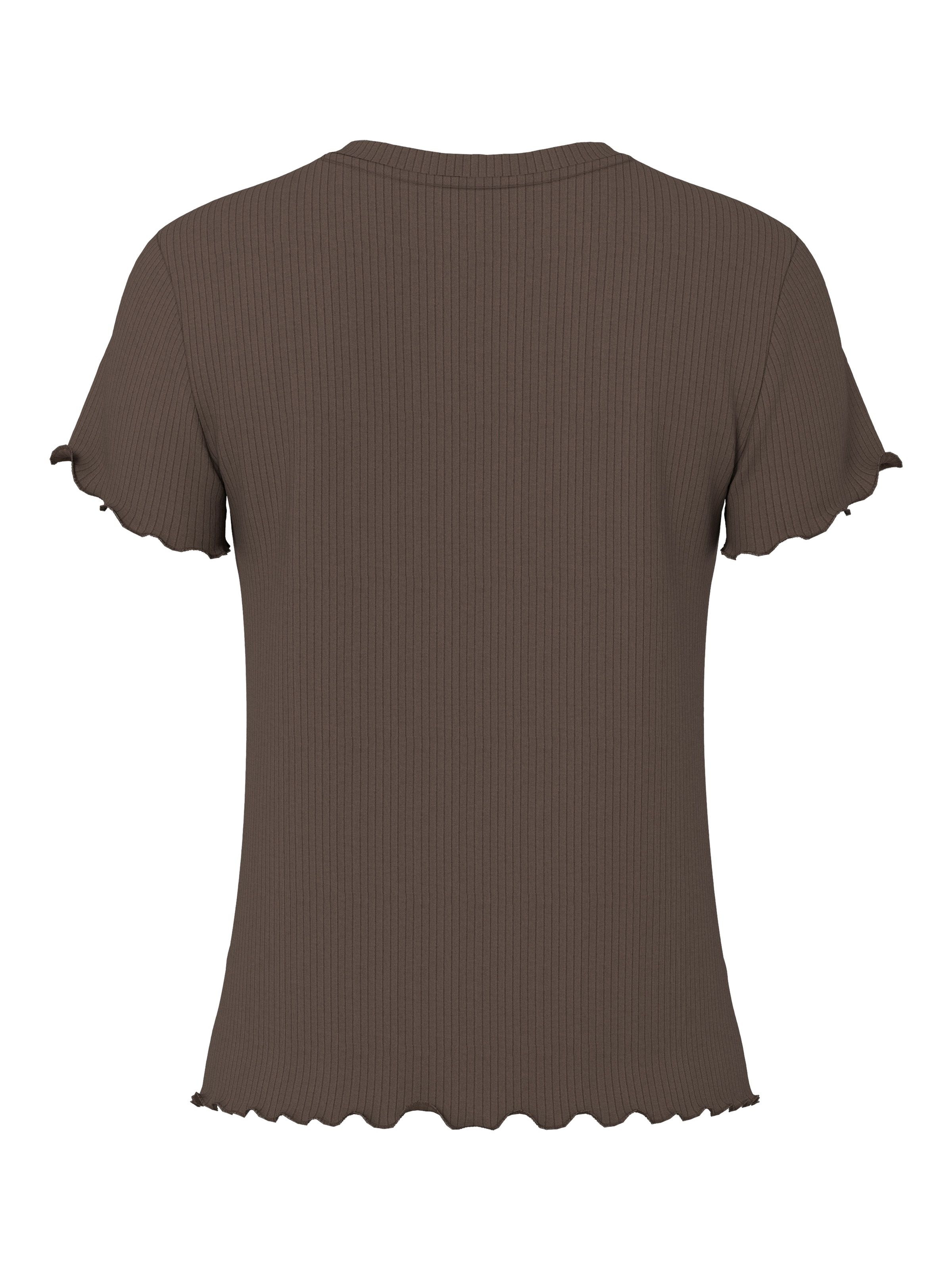 pieces Kurzarmshirt »PCNICCA SS O-NECK  TOP KAC BFD« Viskosemischung, slim fit
