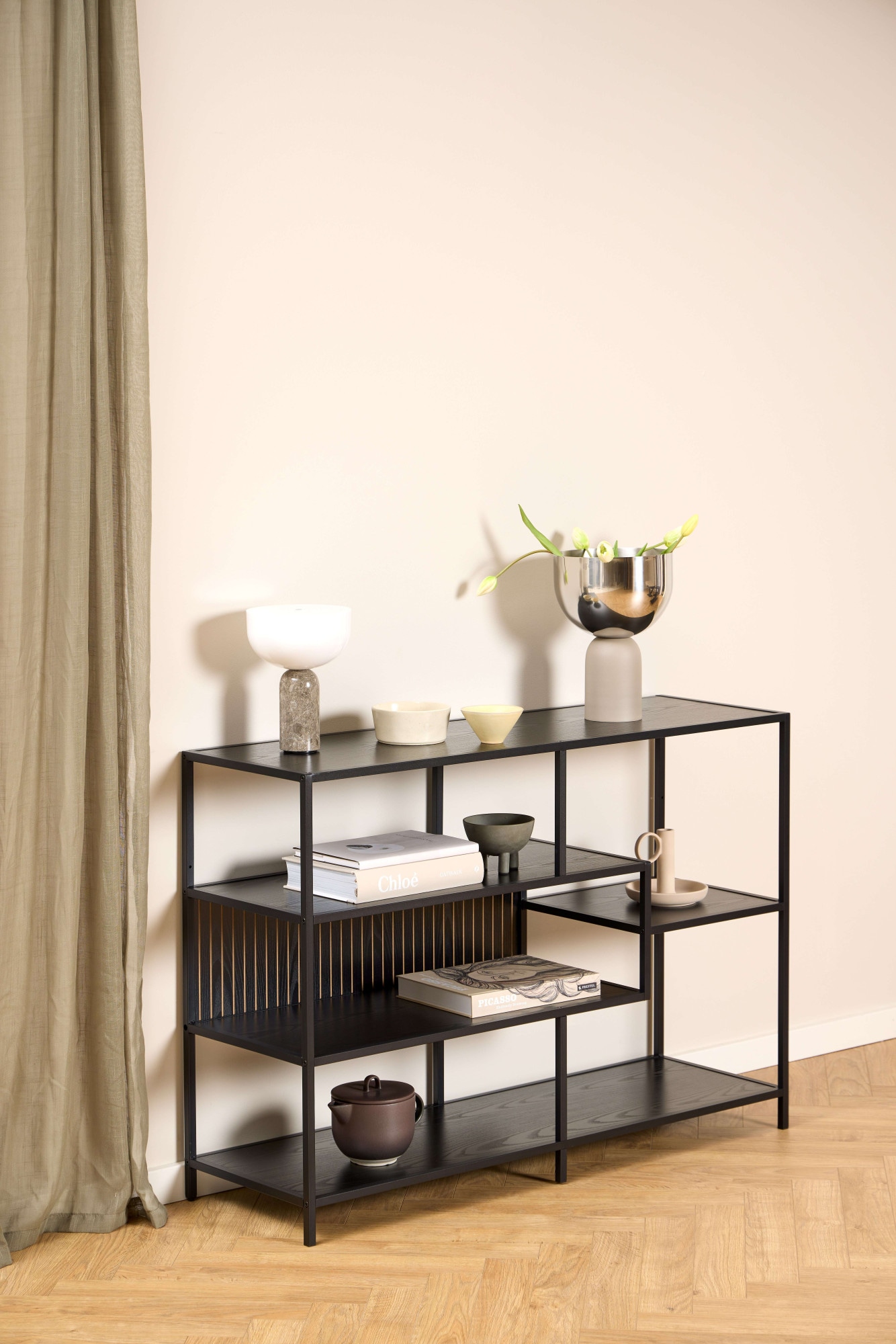 ACTONA GROUP Bücherregal "Seaford, Standregal, Regal, Raumteiler" 114x35x78 günstig online kaufen