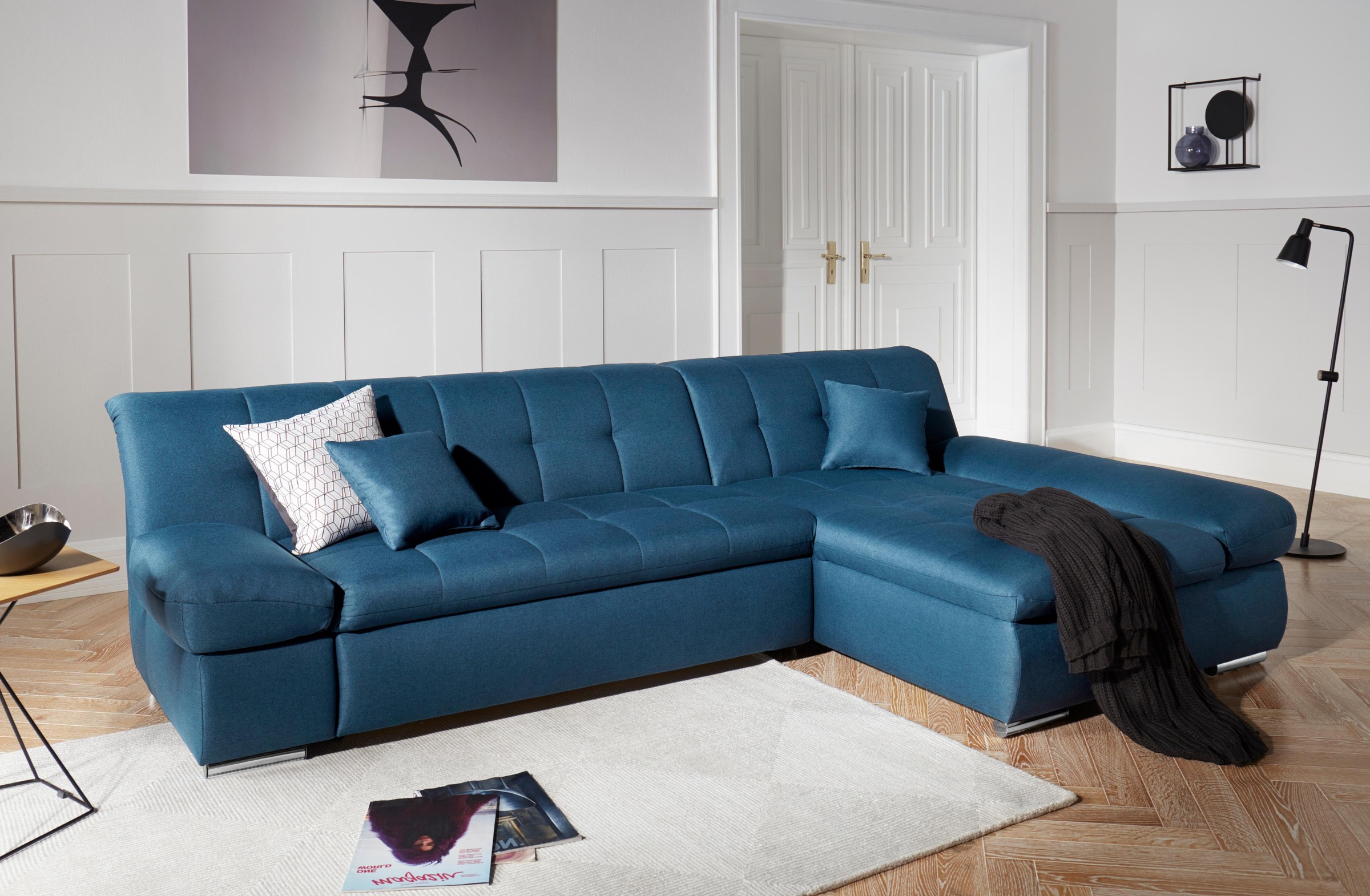 DOMO collection Ecksofa "Mona L-Form" wahlweise mit Bettfunktion günstig online kaufen