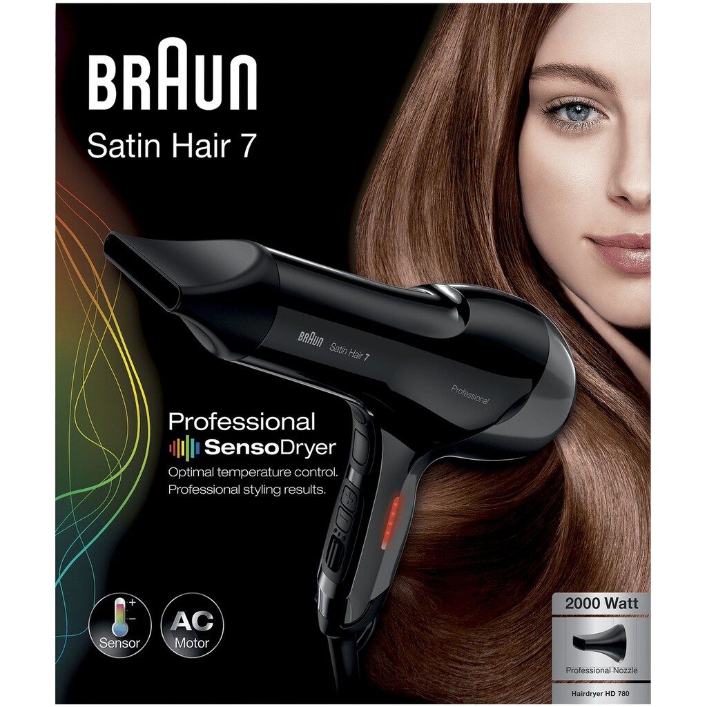 Braun Haartrockner »HD780«, 2000 W, 1 Aufsätze