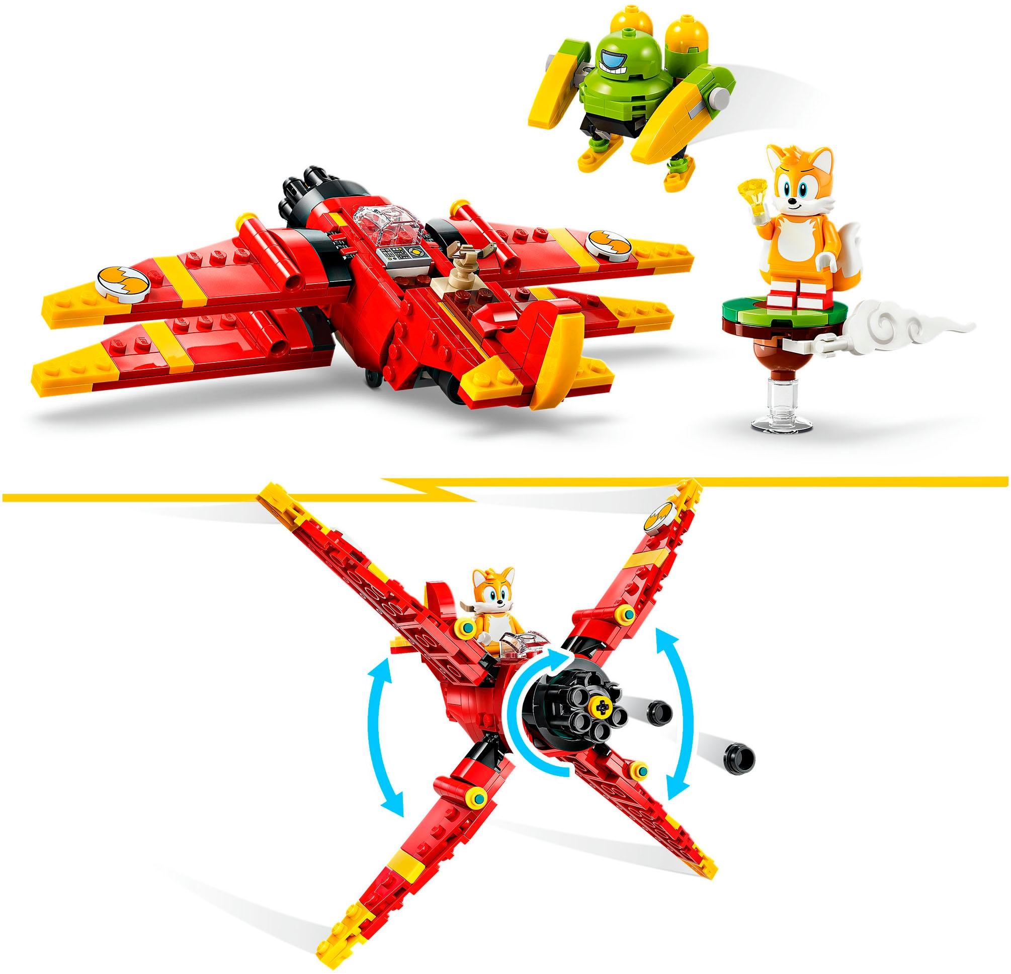 LEGO® Konstruktionsspielsteine »Tails' Tornado-1 (77119), LEGO Sonic« Made in Europe
