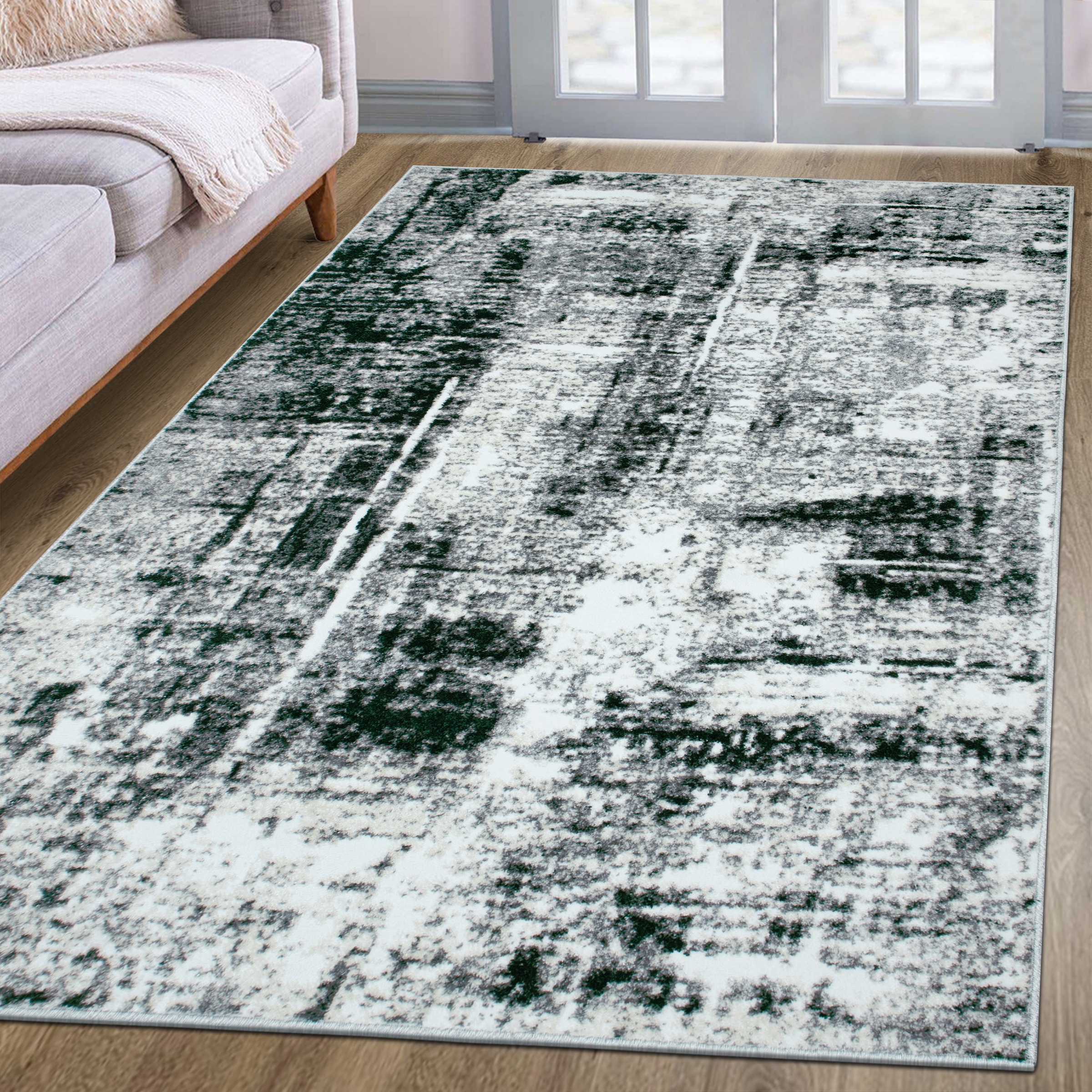 my home Teppich »Salsa« rechteckig 9 mm Höhe mit besonders weichem Flor, Kurzflor, im Vintage-Look, dichte Qualität