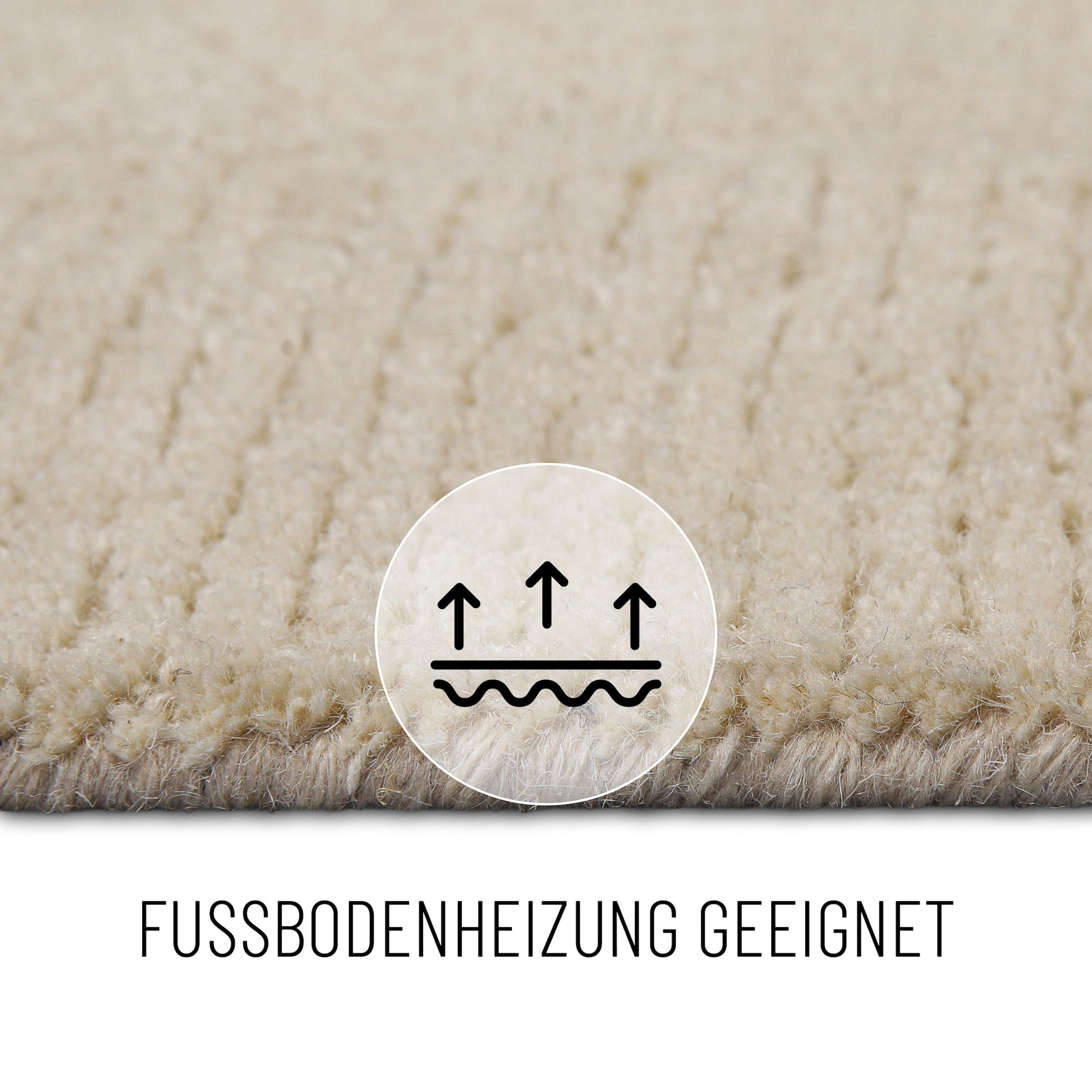 Wecon home Teppich »Dodo«, rechteckig, 10 mm Höhe, Wollteppich, asymmetrisch, hochwertig, handgetuftet, robust, modern