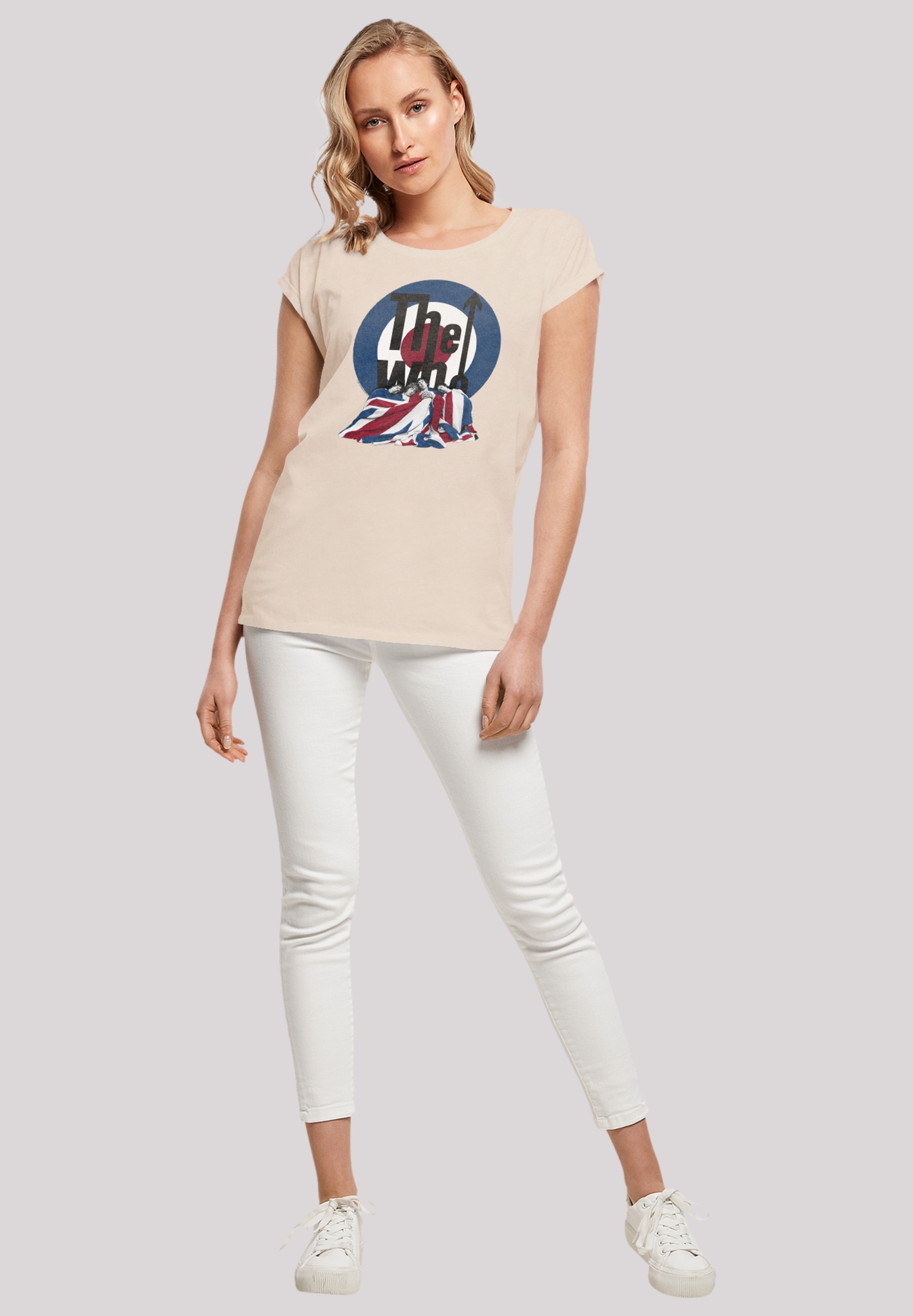 F4NT4STIC T-Shirt »The Who Flag Blanket«, Premium Qualität
