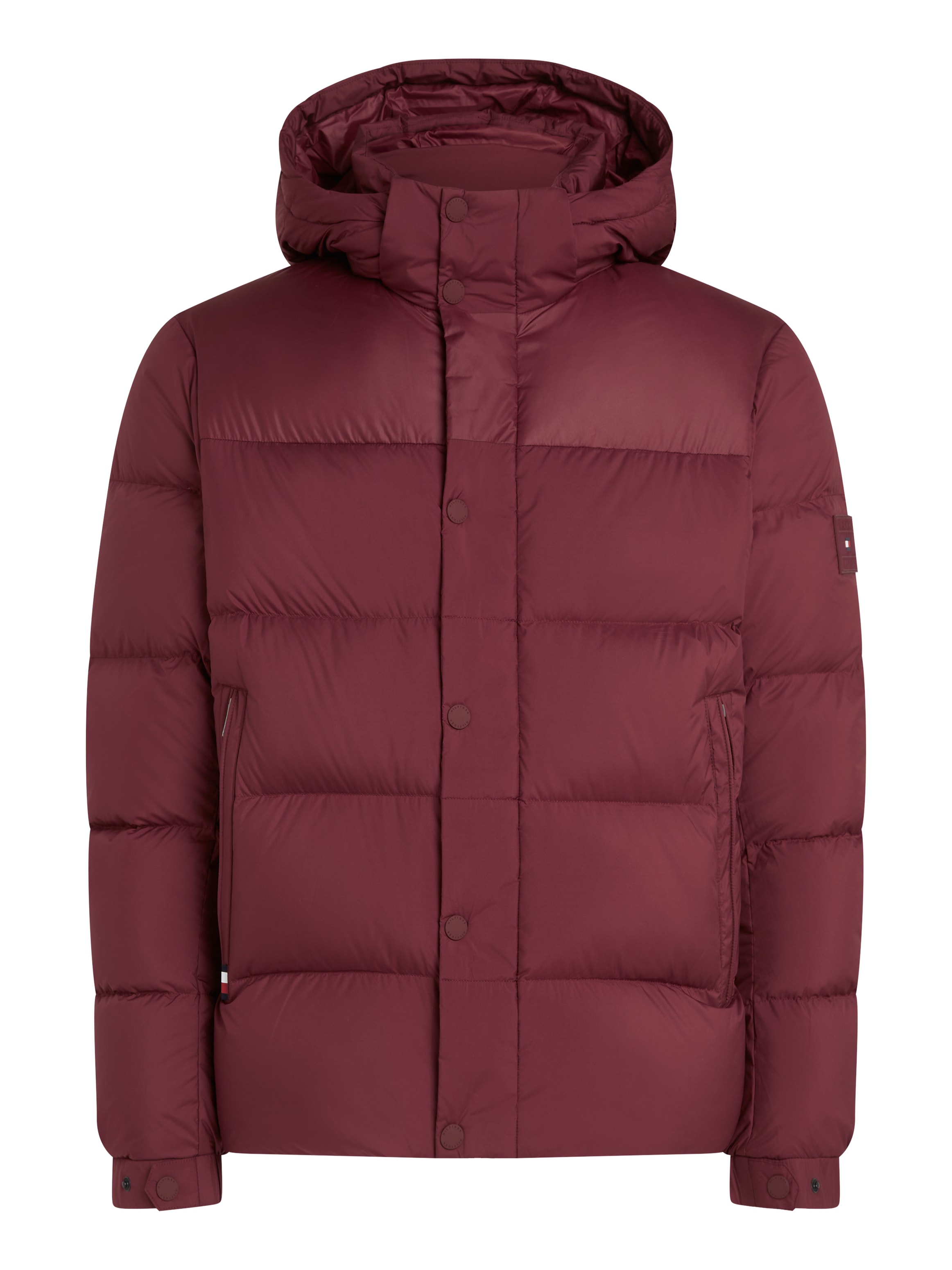 Tommy Hilfiger Steppjacke »MIX DOWN HOODED PUFFER JACKET«, mit Kapuze, mit abnehmbarer Kapuze