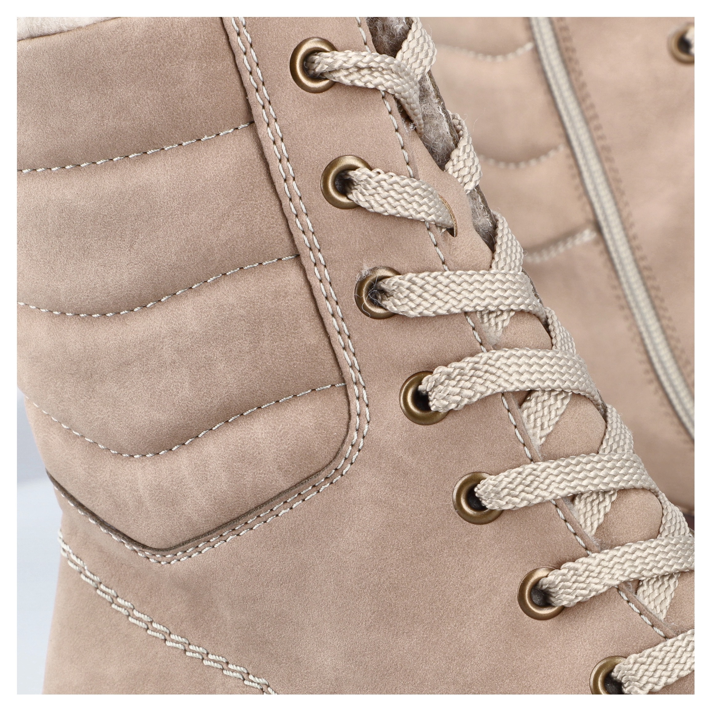 Rieker Winterstiefelette, Winterboots, Schnürboots, Profilsohle, mit Innenreißverschluss