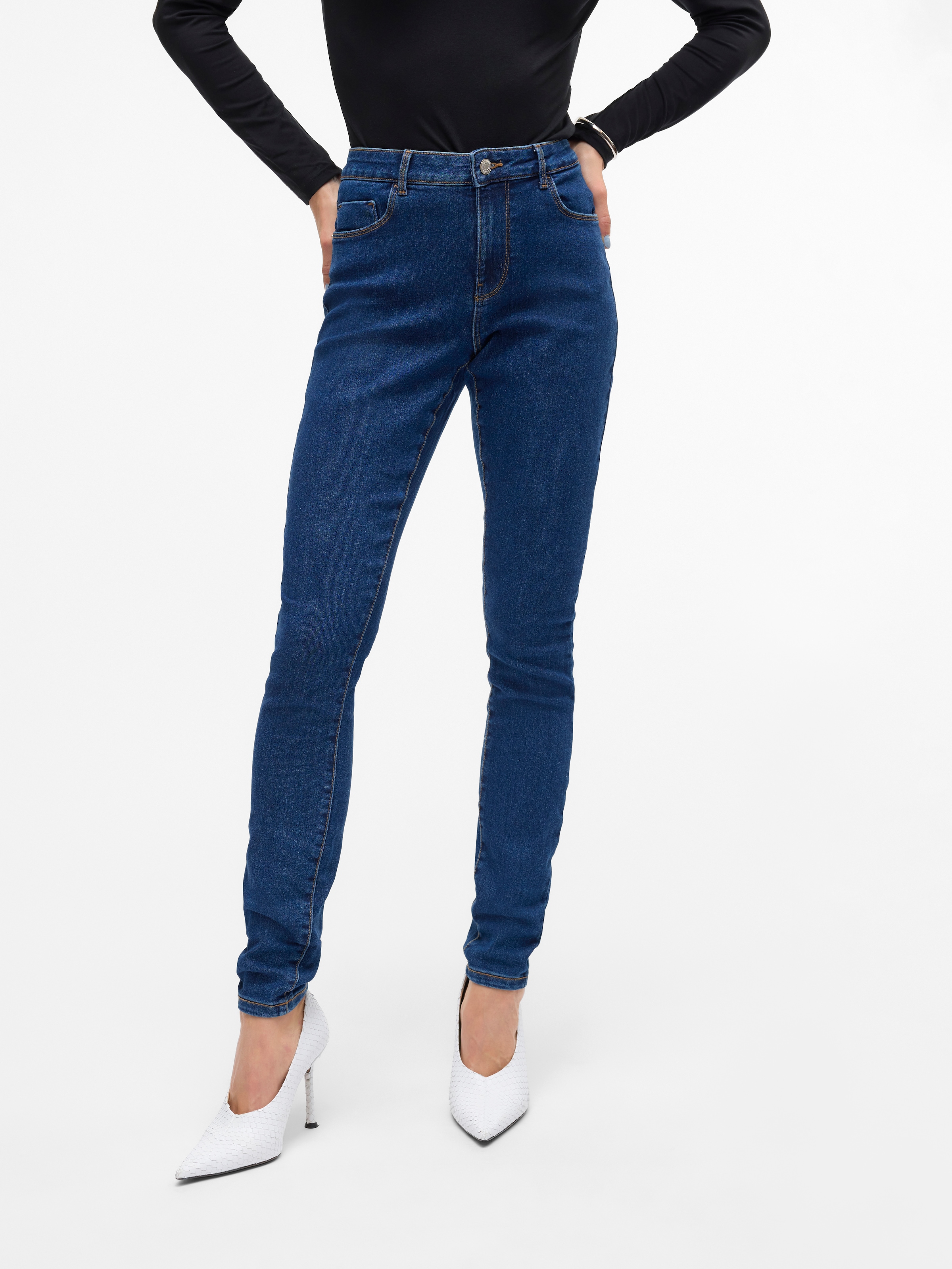 Vero Moda Skinny-fit-Jeans »VMELLY MR SKINNY JEANS BLUE NOOS«