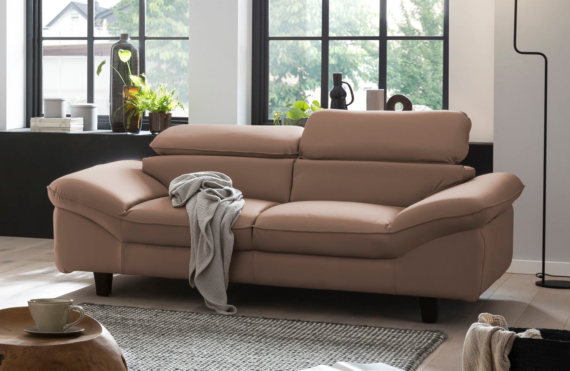 Home affaire 3-Sitzer »Pilot«, Big-Sofa mit Kopfteilverstellung