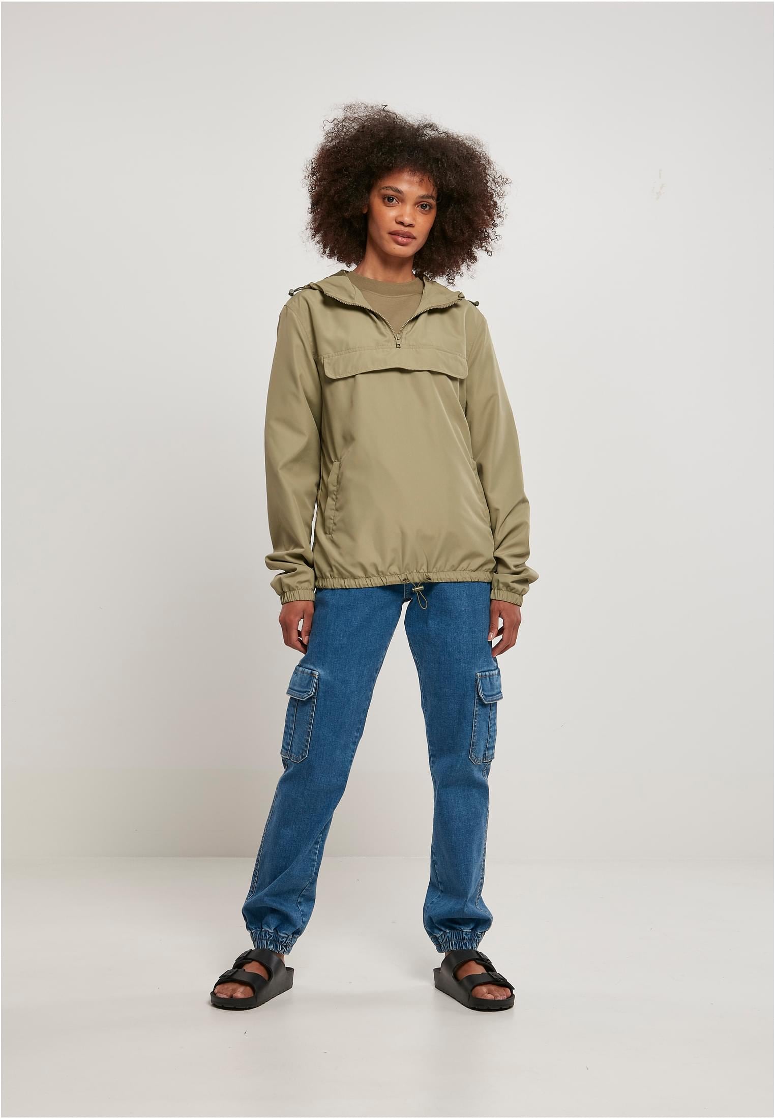 URBAN CLASSICS Recycled für Jacket«, | St.), kaufen Pull Kapuze Ladies BAUR Over Basic Outdoorjacke (1 ohne »Damen