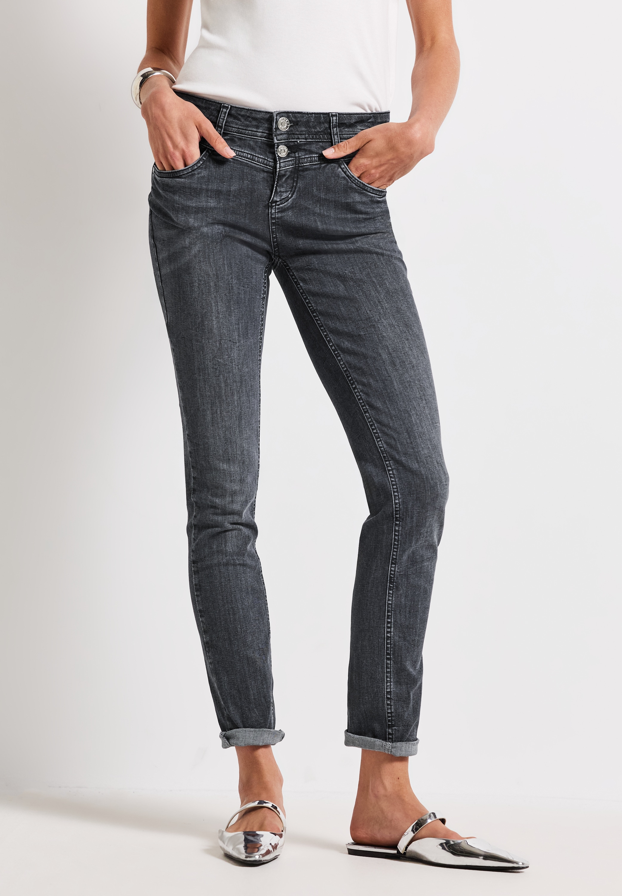 STREET ONE Regular-fit-Jeans "Style Jane", im Five-Pocket Style günstig online kaufen