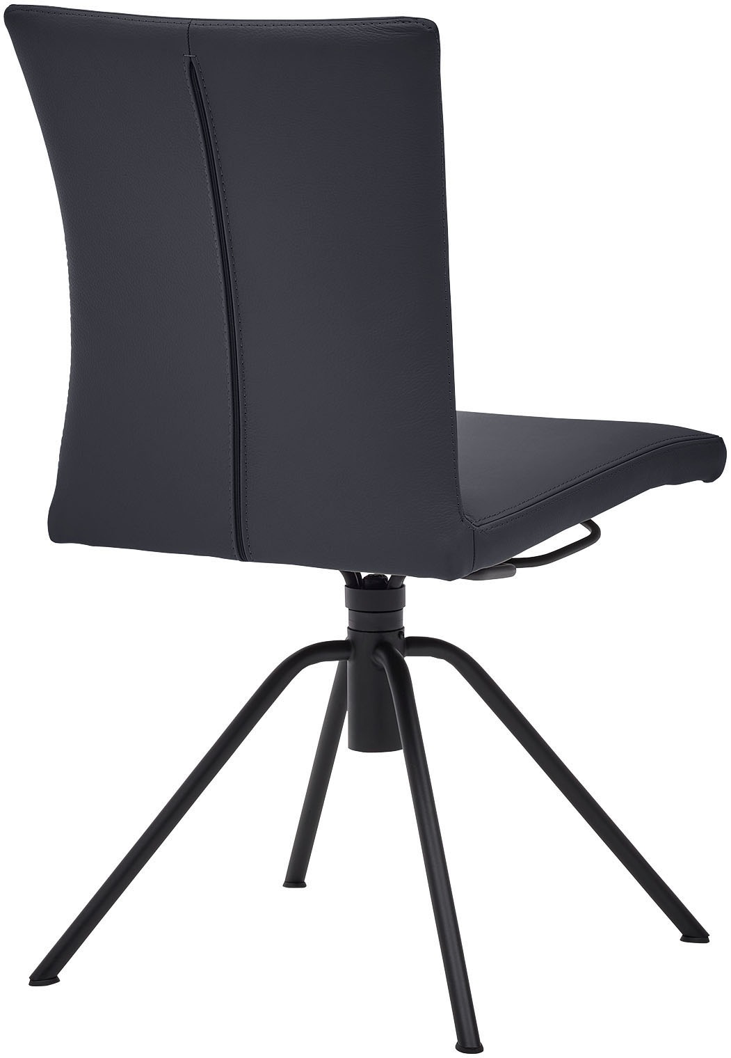 Musterring Polsterstuhl »Helmond 6700« (Set) 2 Stk.Drehgestell in schwarz inkl. Rückholfunktion, ohne Armlehne