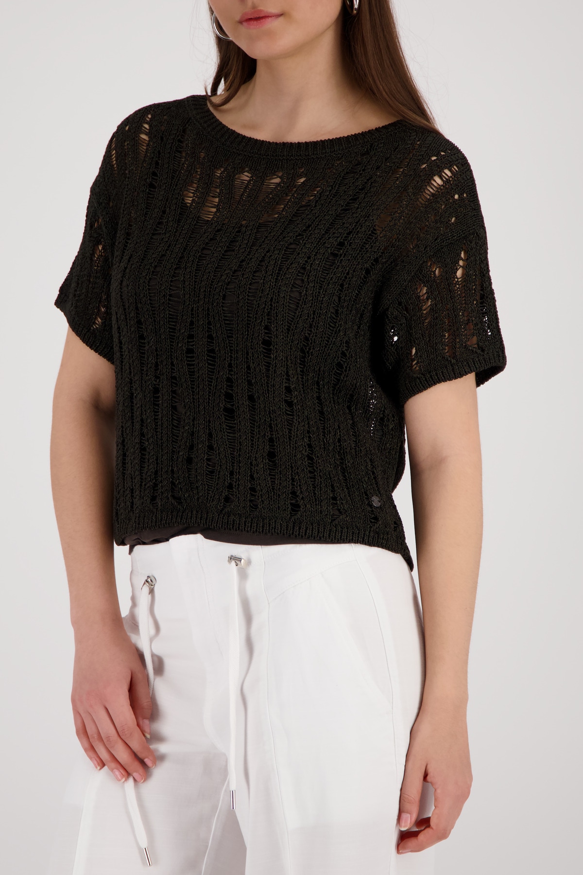 Monari Ajourpullover »Pullover Ajour« Regular fit mit Ajour-Strick