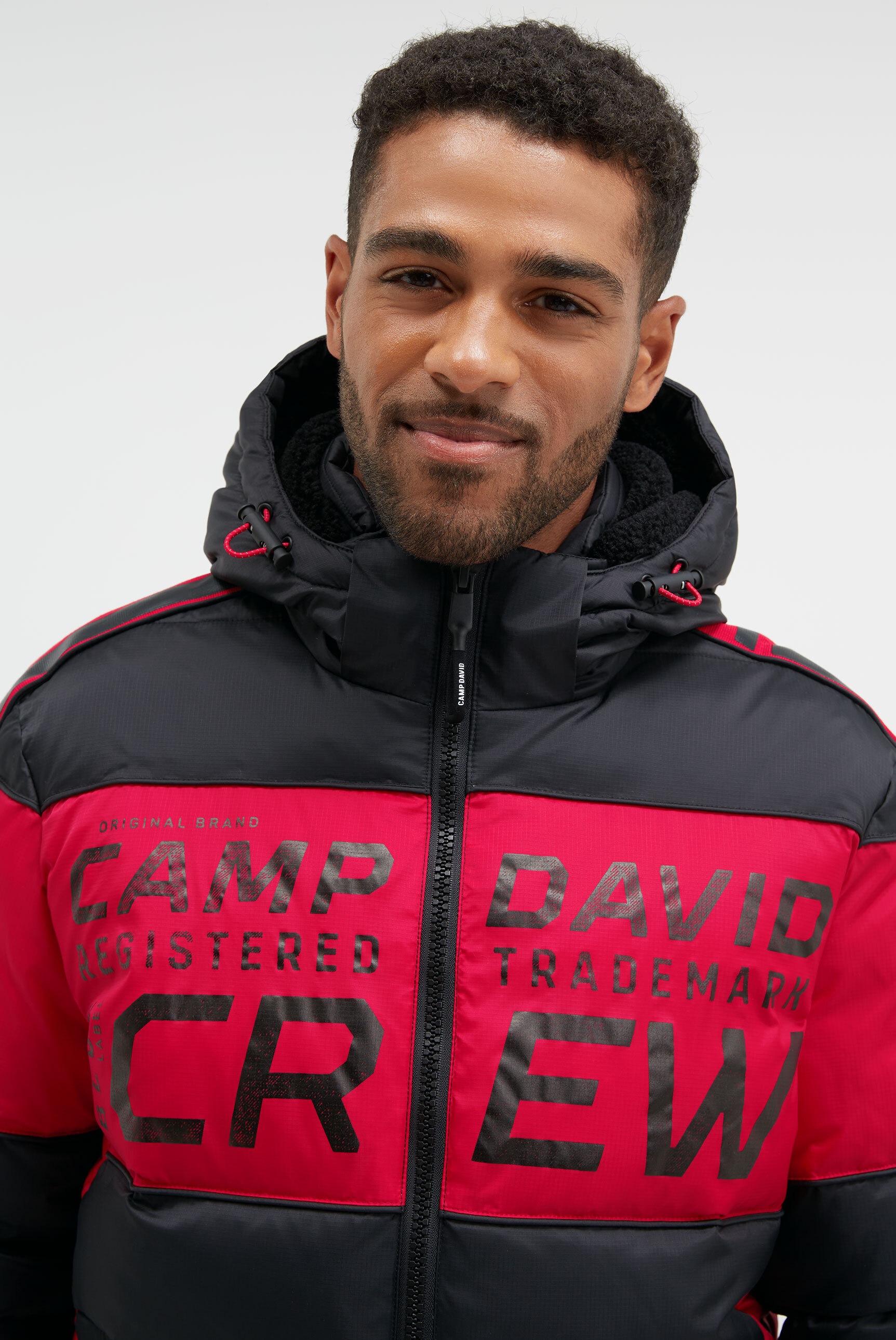 CAMP DAVID Winterjacke mit Kapuze mit abtrennbarer Kapuze
