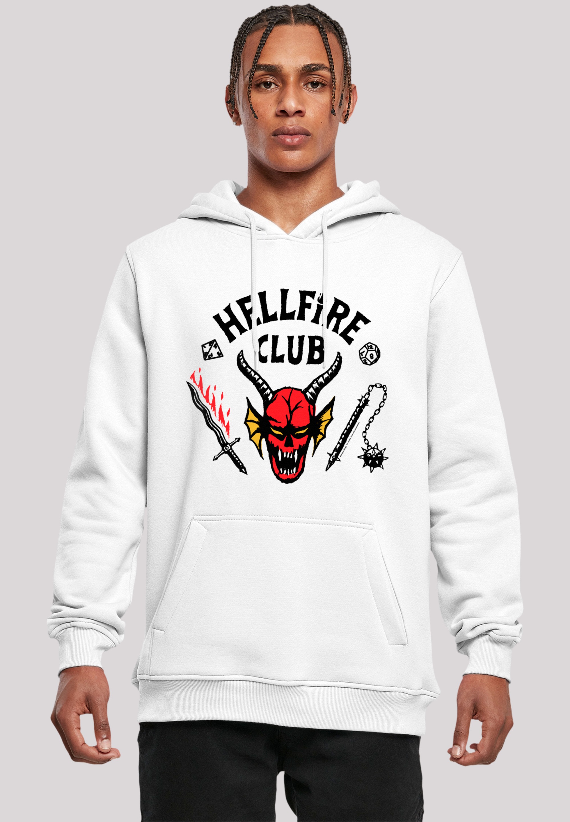 F4NT4STIC Kapuzenpullover "Stranger Things Hellfire Club Netflix TV Series", Premium Qualität