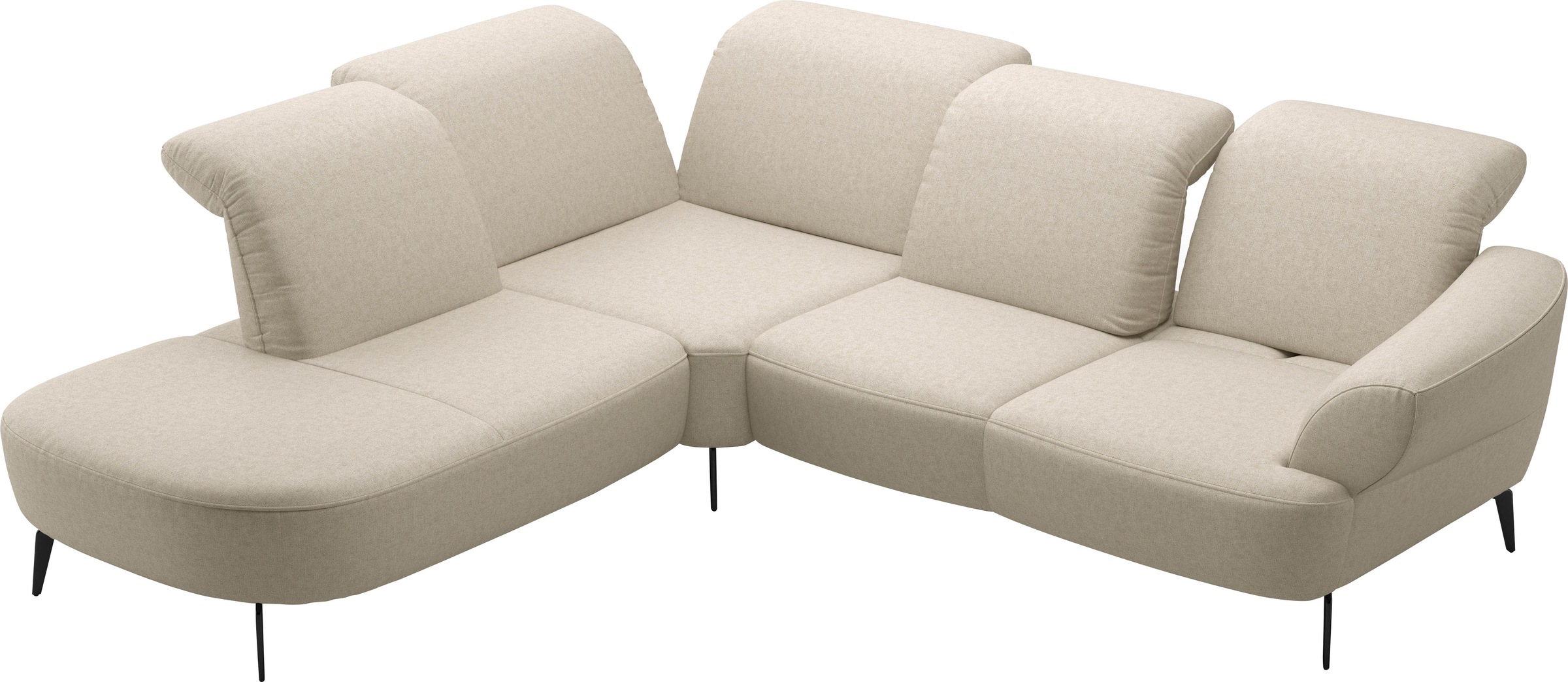 sit&more Ecksofa »Dance«, inkl.System Click&Seat und Sitztiefenverstellung