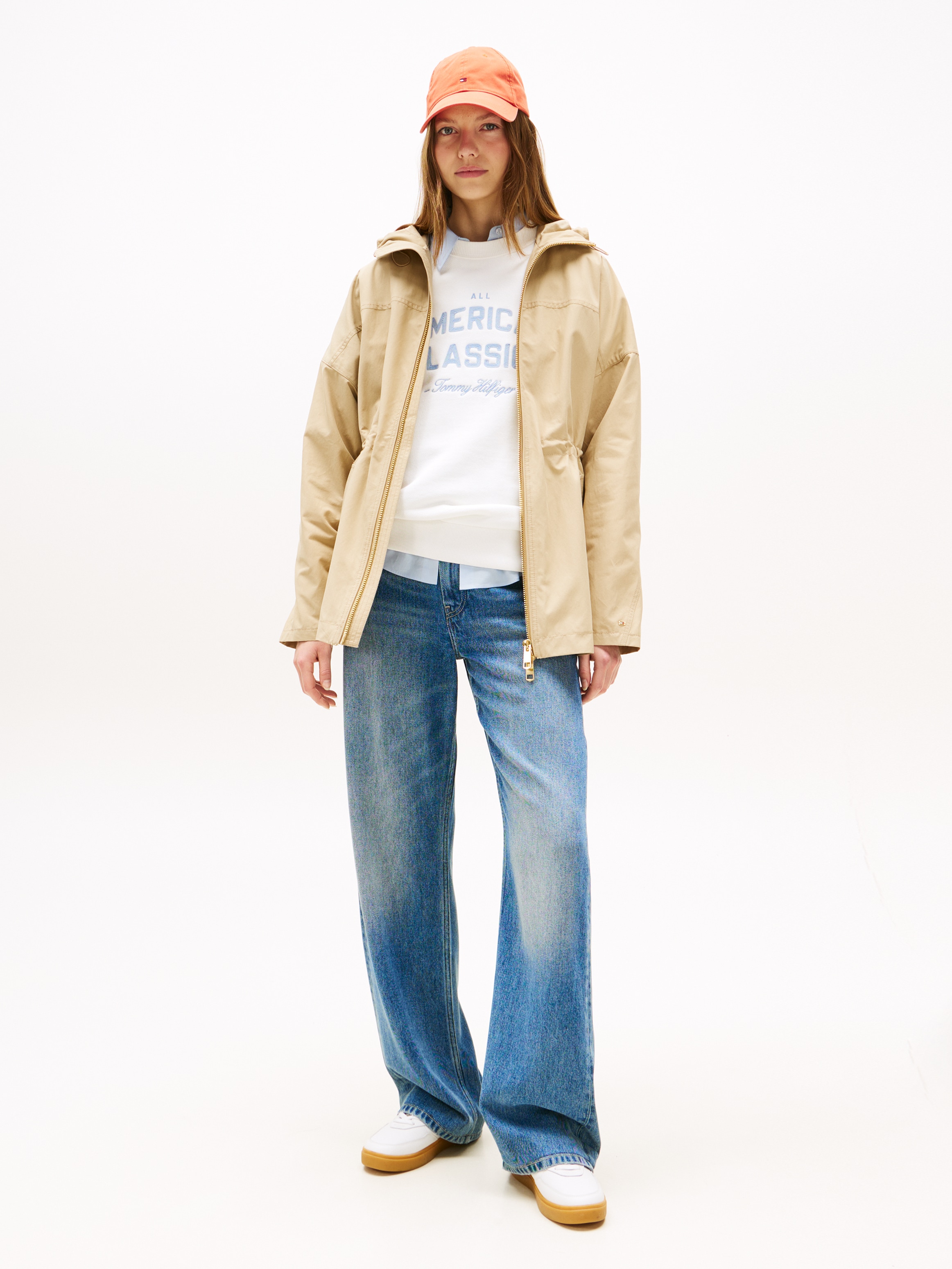Tommy Hilfiger Windbreaker »COTTON NYLON REG PARKA«, mit Kapuze