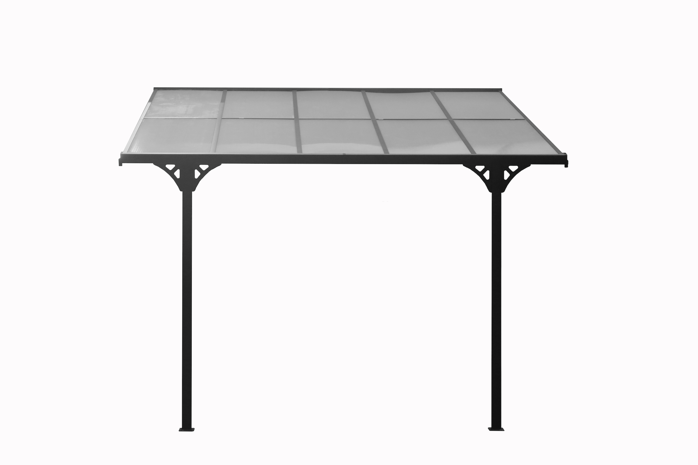 WESTMANN Terrassendach "Bruce", Rahmen aus pulverbeschichtetem Aluminium, schwarz