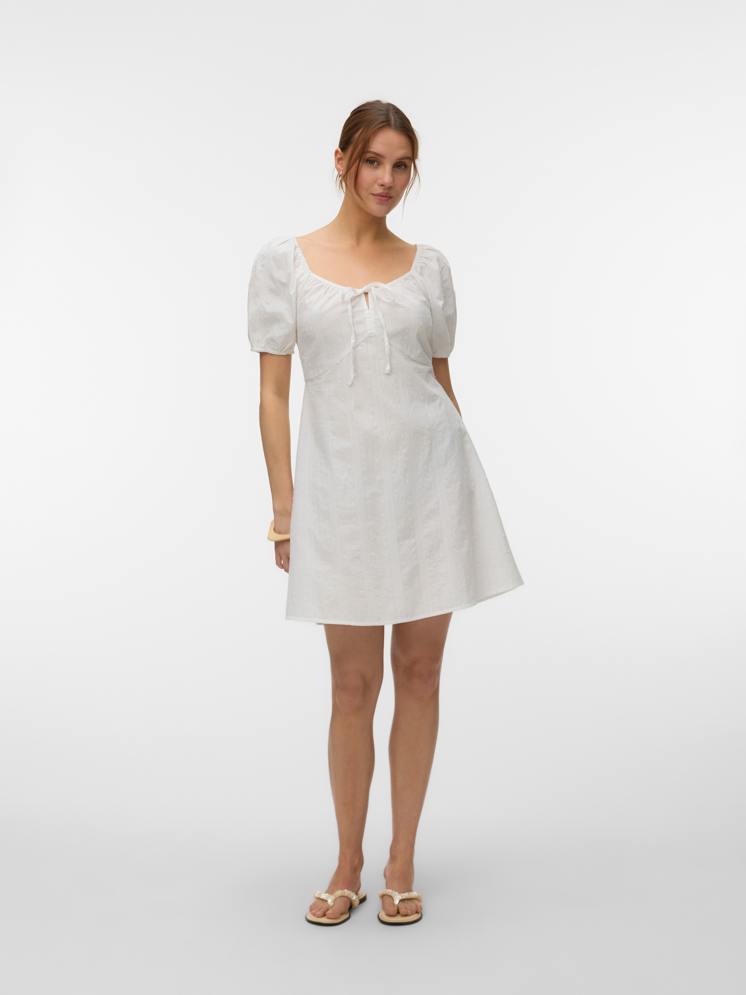 Vero Moda Minikleid »VMJUTTY SS SHORT DRESS WVN« Baumwolle