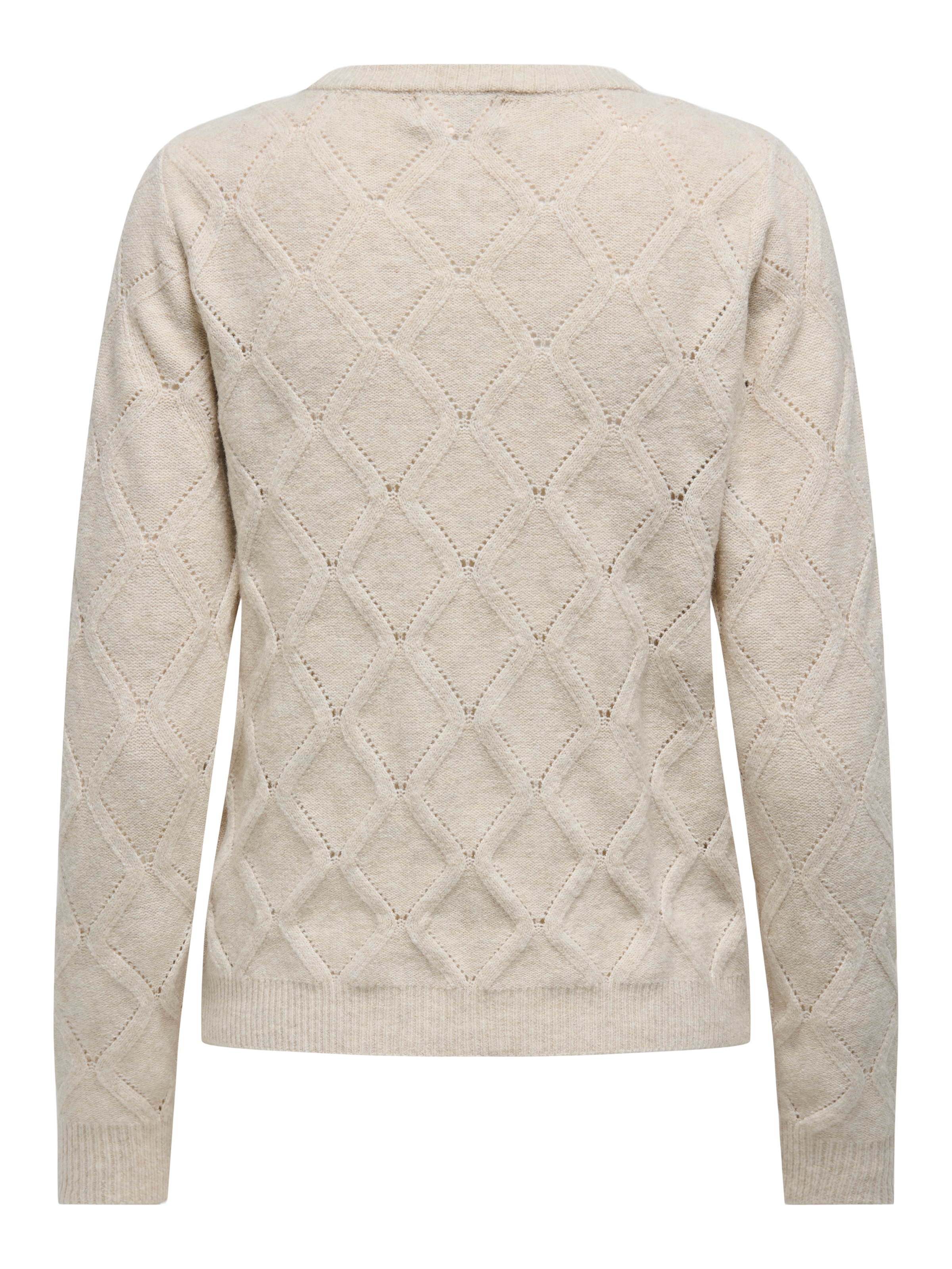 ONLY Rundhalspullover »ONLLIANA LIFE LS PEARL O-NECK CC KNT«