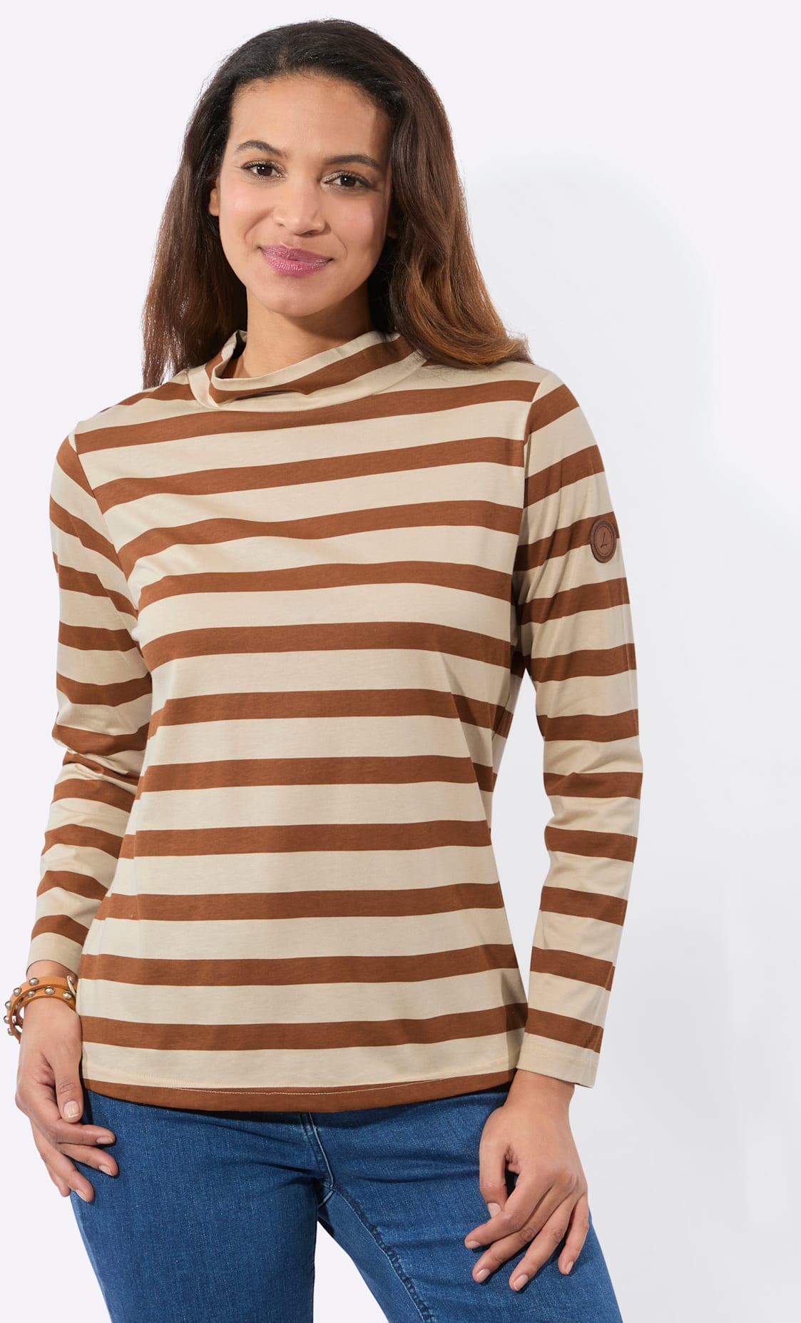 Casual Looks Stehkragenshirt "Stehkragen-Shirt" 1