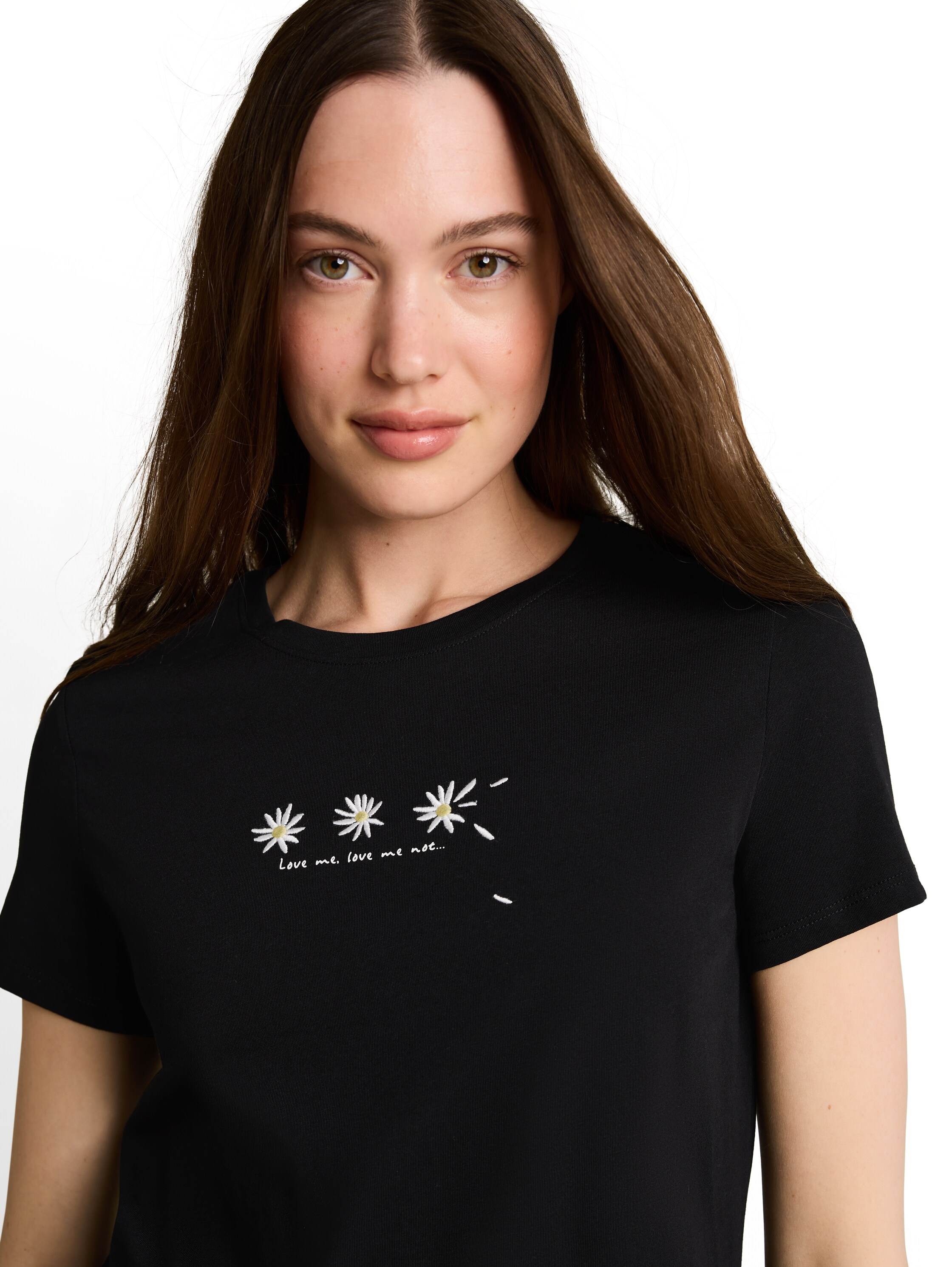 TOM TAILOR Denim Kurzarmshirt Sommershirt mit Stickerei