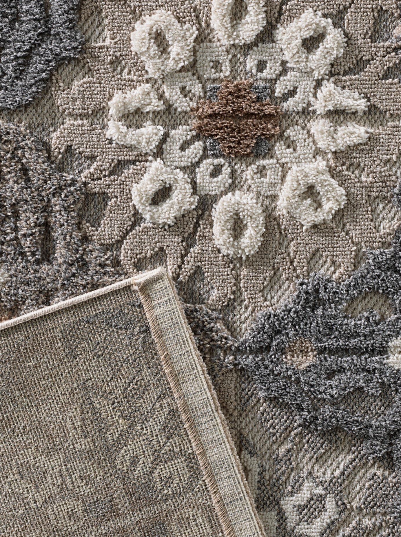 Teppich HEINE HOME Gr. 3, grau (taupe, grau), B:152cm H:10mm L:235cm, Kunstfaser, Polypropylen, Teppiche, Teppich 3