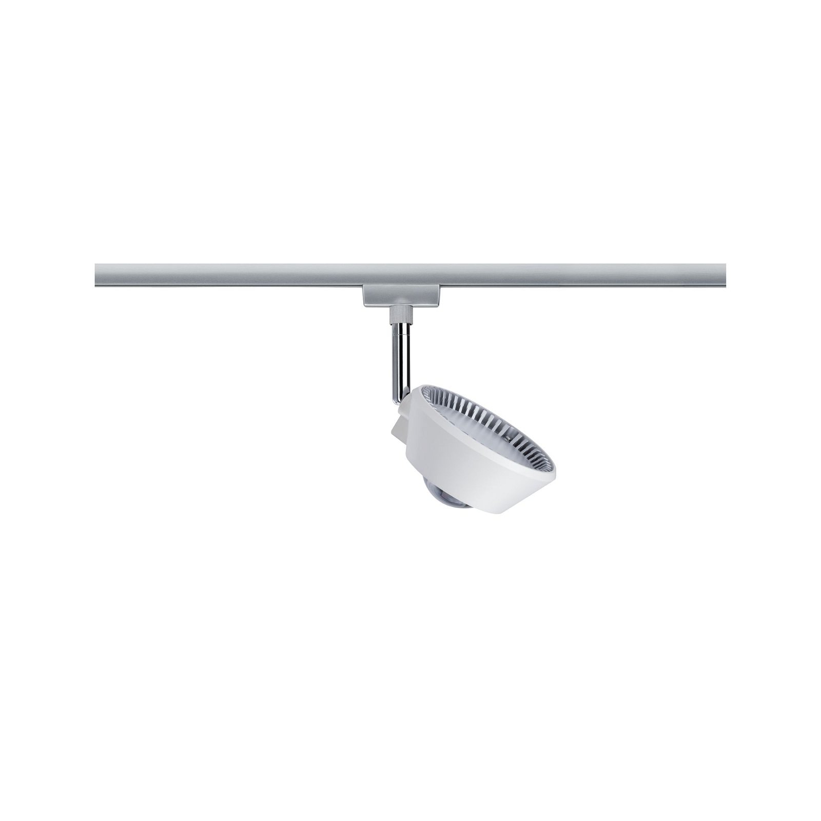 Paulmann Schienensystem-Leuchten »URail Schienenspot Sabik Einzelspot 2700K 230V Weiß matt, Chrom matt«, (1 tlg.), dimmbar 800lm/390lm 9W