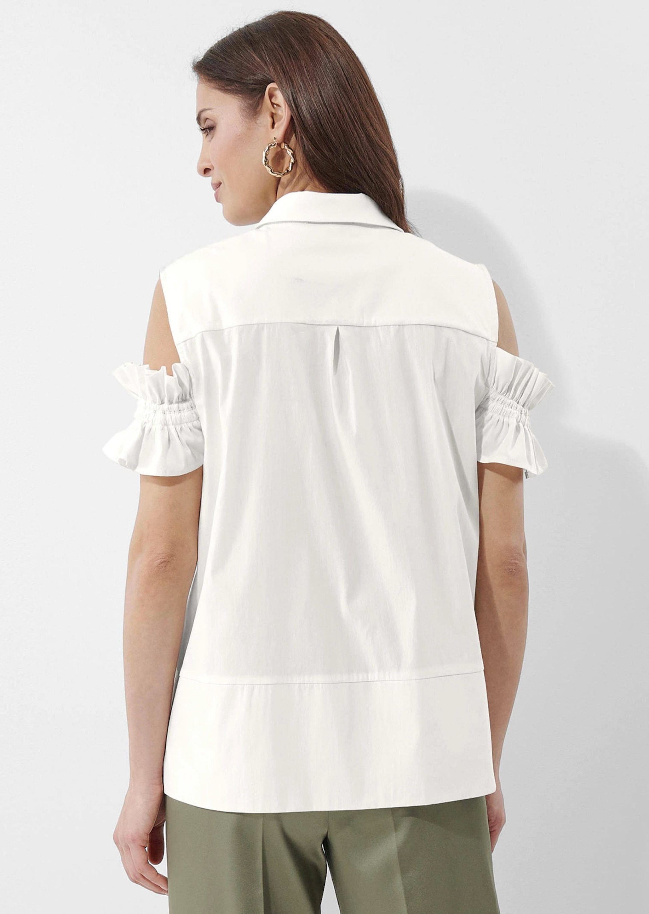 Alba Moda Bluse Shirt Blouse White Size 42 3