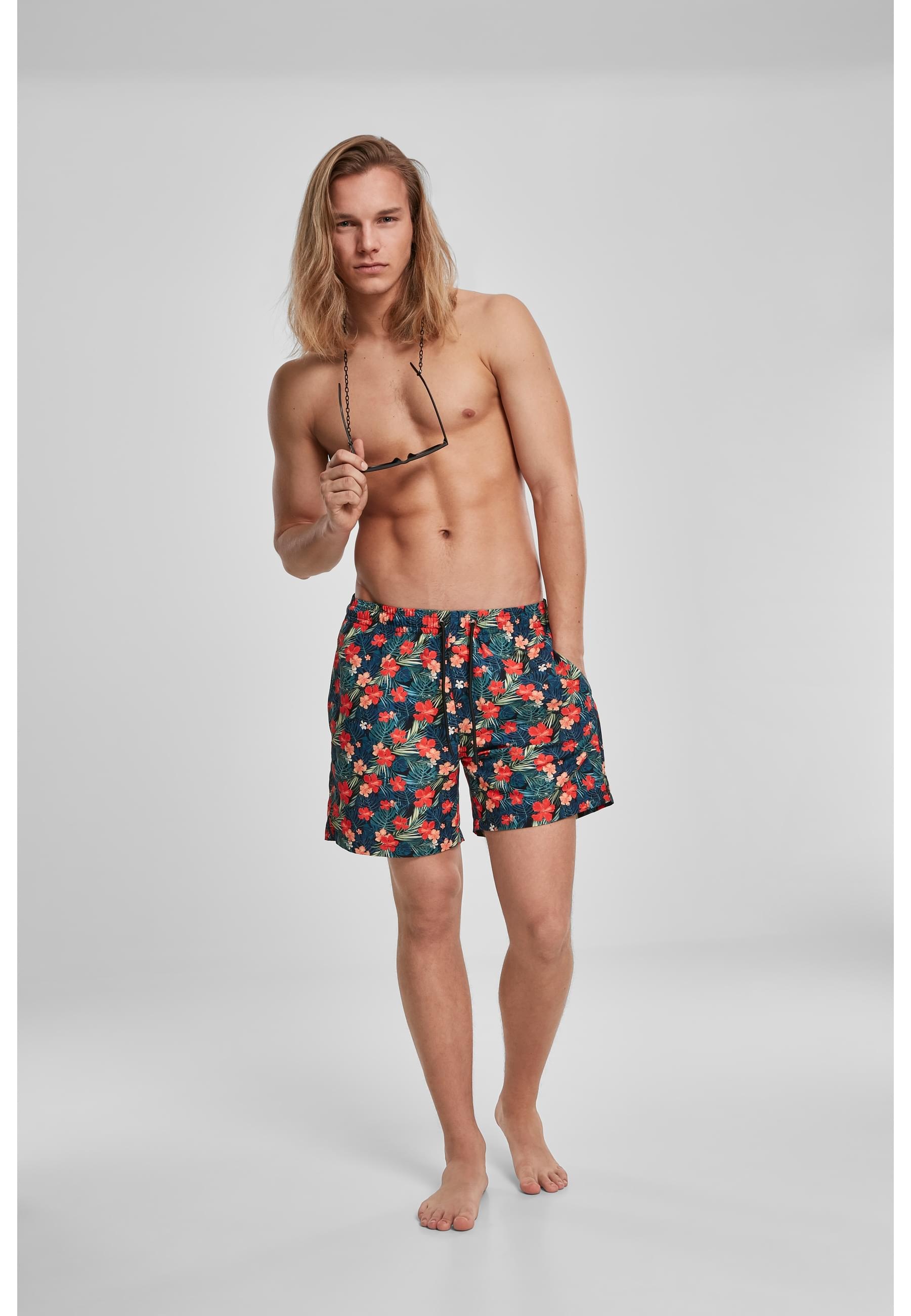 URBAN CLASSICS Badeshorts »Urban Classics Herren Pattern Swim Shorts«