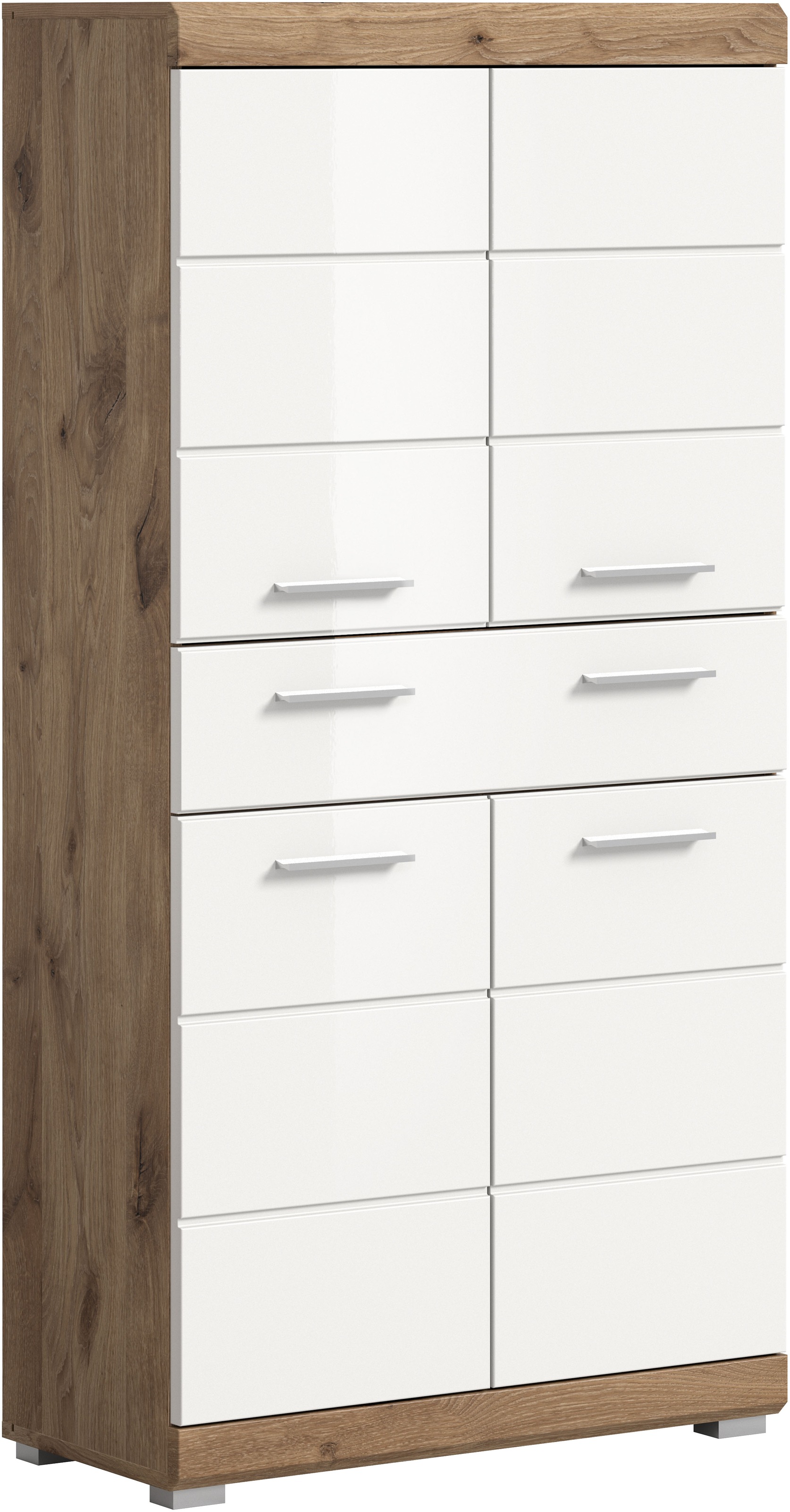 INOSIGN Midischrank "SIENA, Breite 74cm, 4 Türen, 1 Schubkasten, 4 Fächer, günstig online kaufen