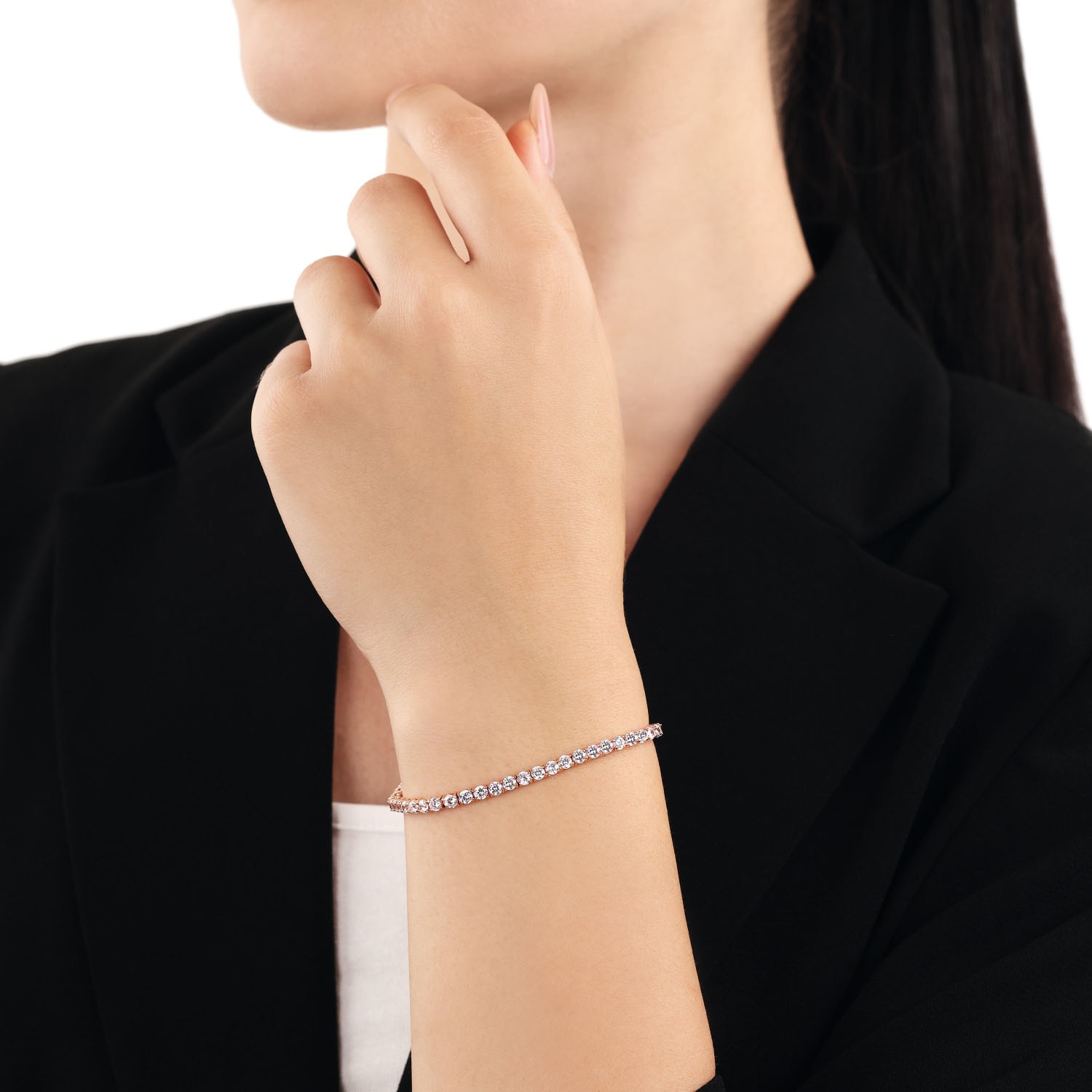 Amor Tennisarmband »9976539«, mit Zirkonia (synth.)