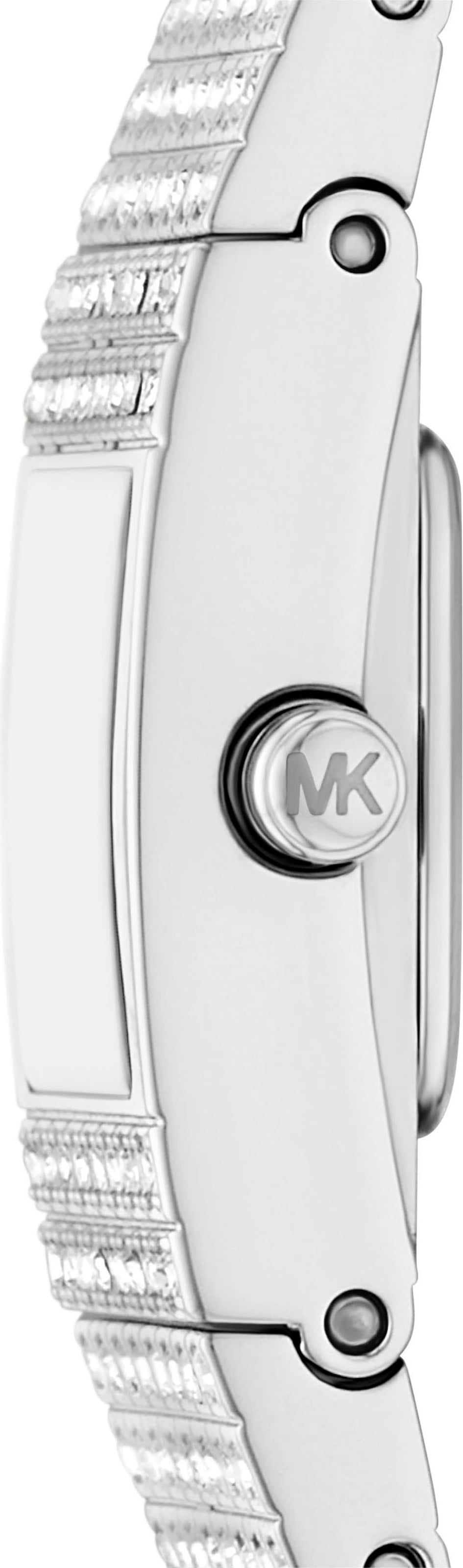 MICHAEL KORS Quarzuhr »DARRINGTON«, Armbanduhr, Damenuhr, Edelstahlarmband, analog, Glassteine