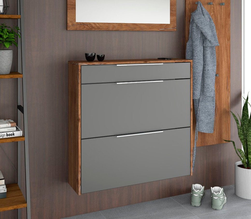 borchardt Möbel Schuhschrank »Oliva« Wandmontage, stehende Montage & Glasböden  unter Mehr aus der Serie