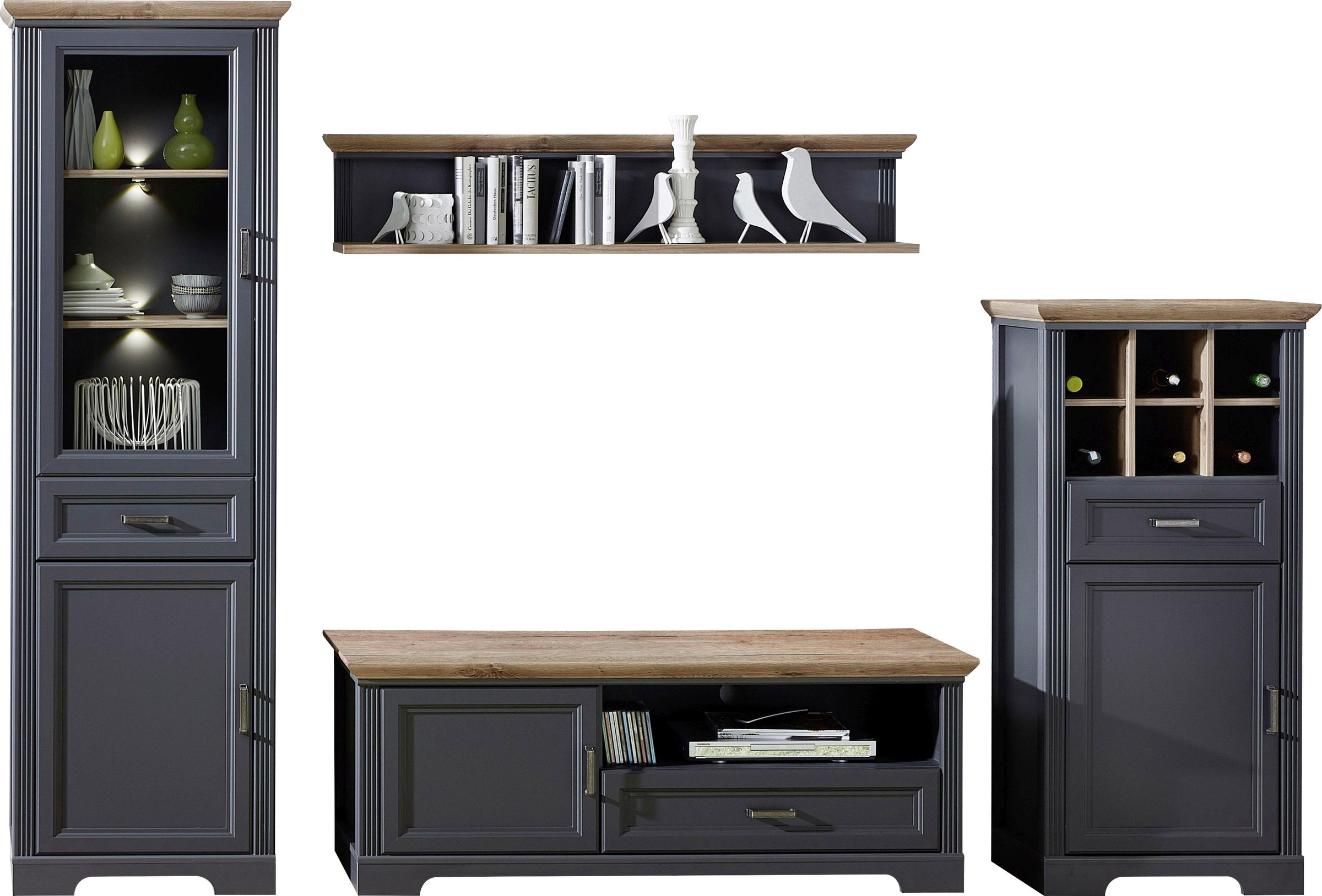 Innostyle Wohnwand "Jasmin" Set, 4 Stk. tlg. günstig online kaufen