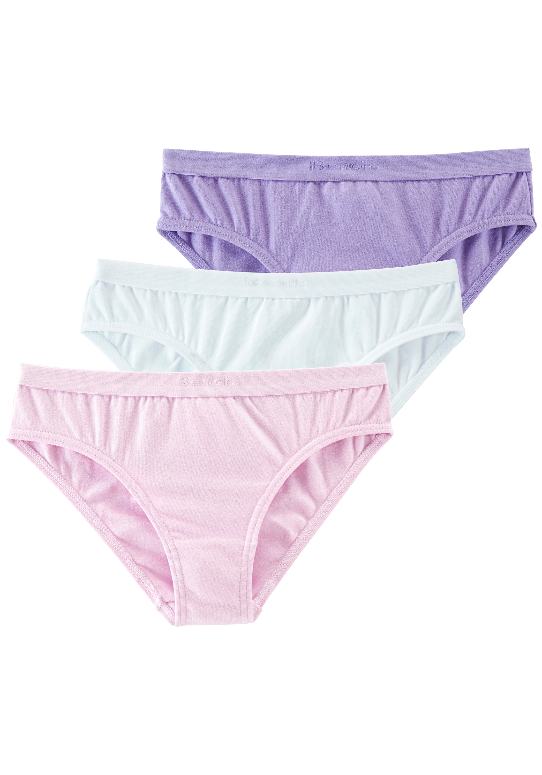 BENCH. Mädchen Slip, Gr. 182helllila, lila, weiß, Jersey, Obermaterial: 92% Baumwolle, 8% Elasthan (LYCRA), unifarben, Unterhosen, mit weichem